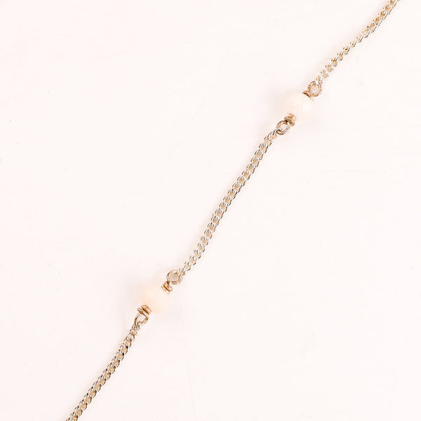 Moon Stone Silver Chain