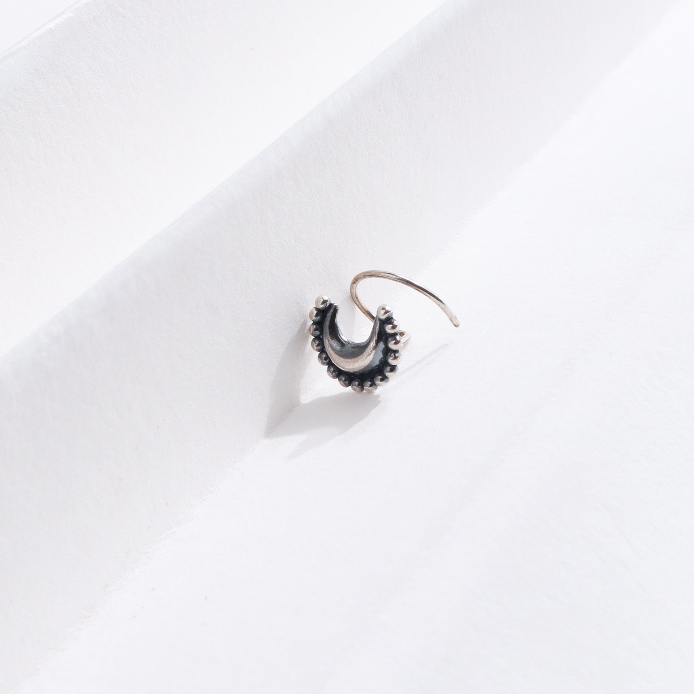 Chandrakor Nose pin : Big (Pierced)