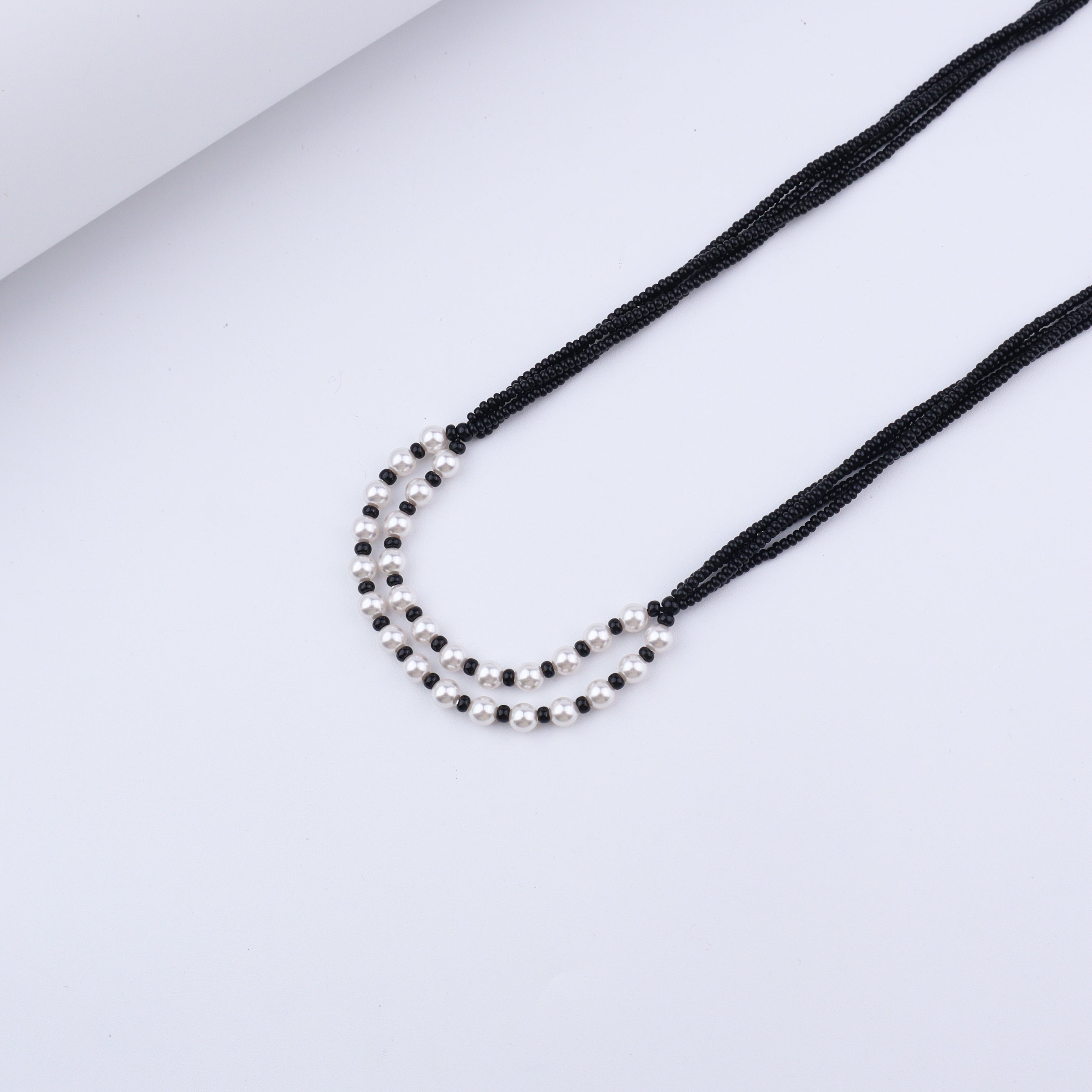 Pearl two layer mangalsutra