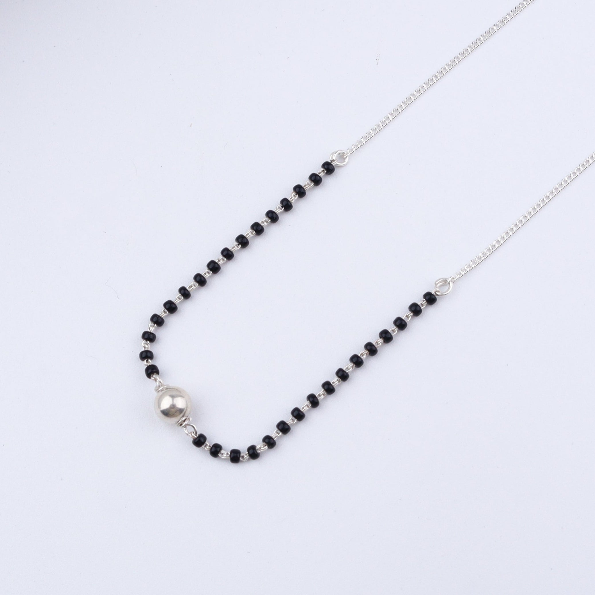 Classic Silver Chain Mangalustra , with Sarmanee