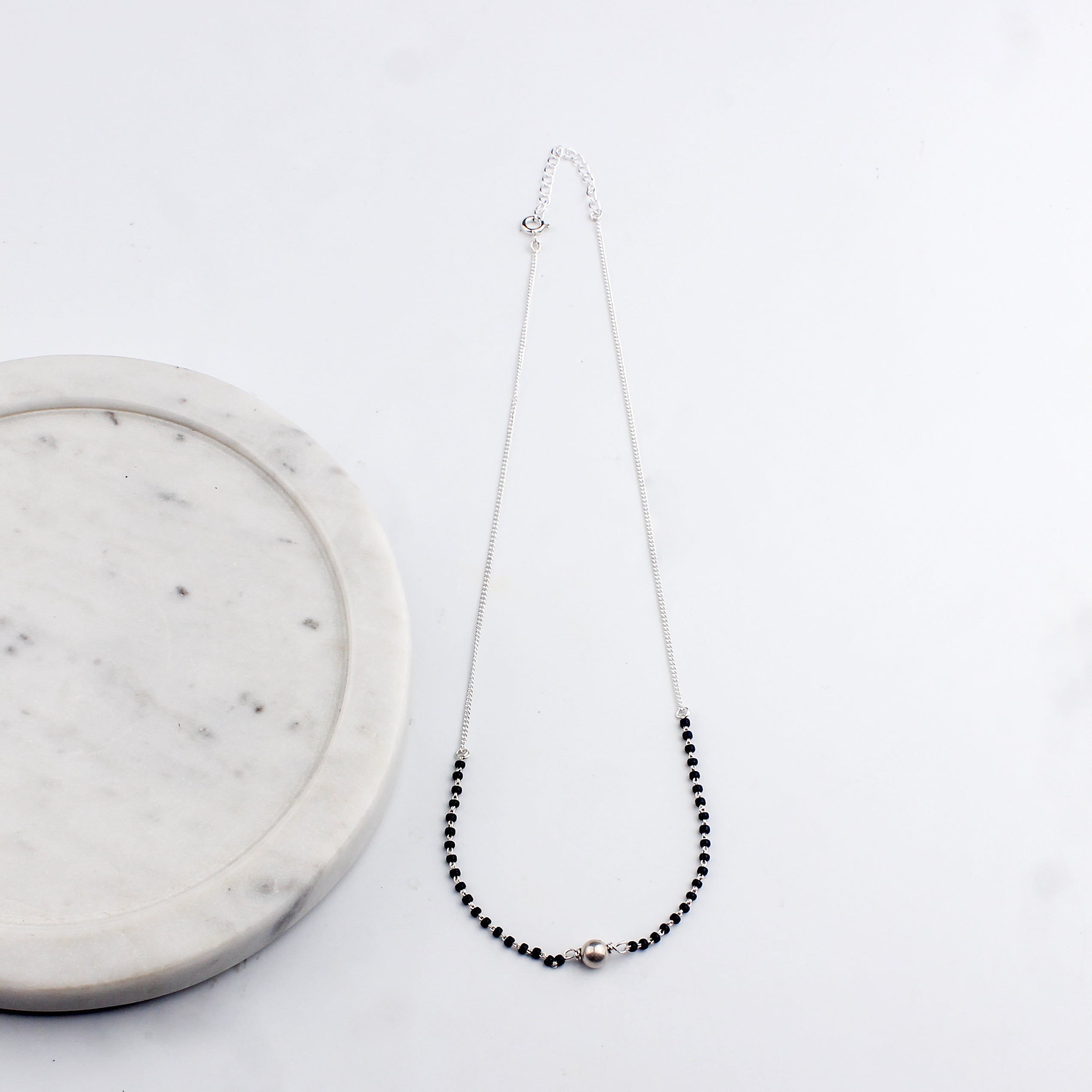 Classic Silver Chain Mangalustra , with Sarmanee