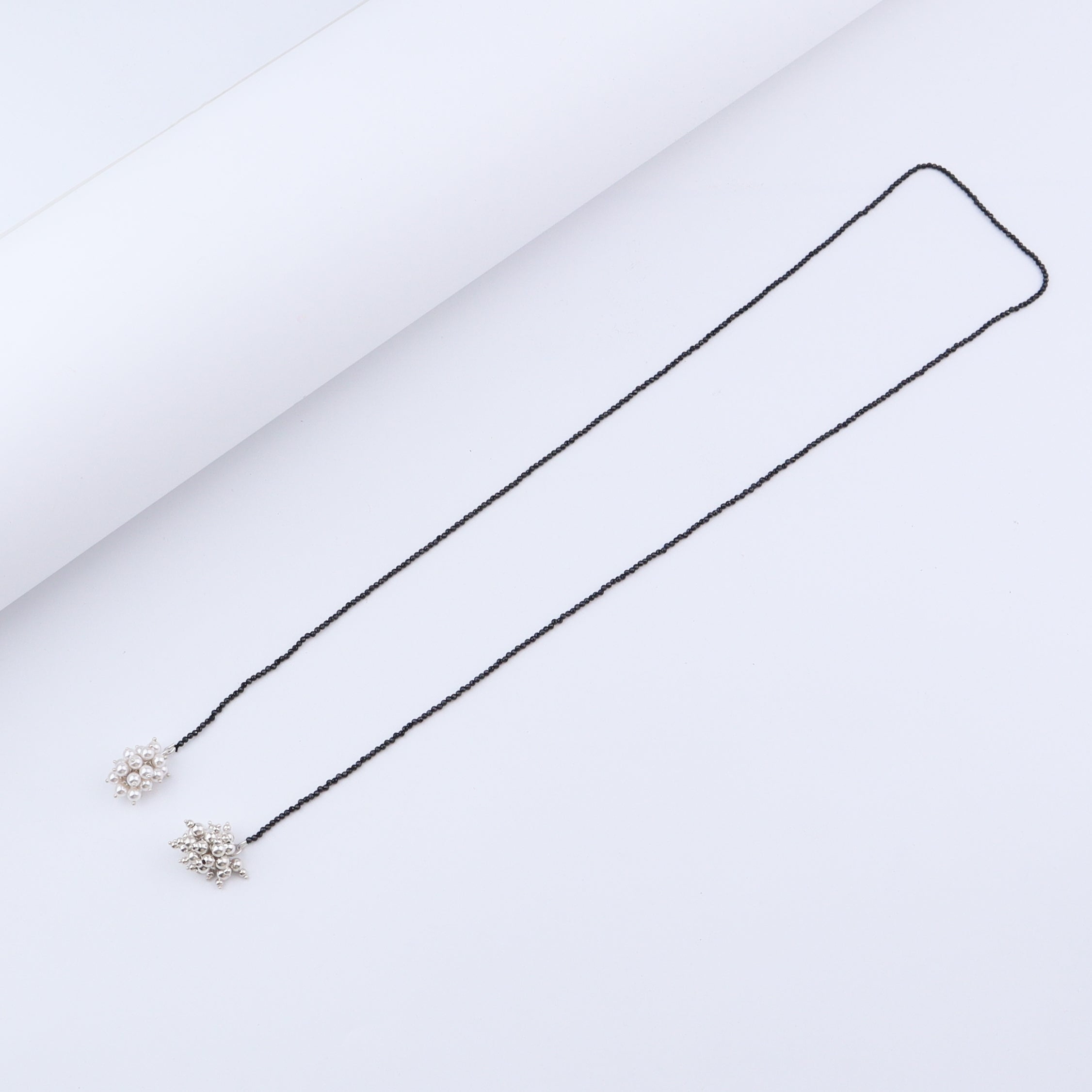 Tie & Wear Mangalsutra - Pearls and Silver beads