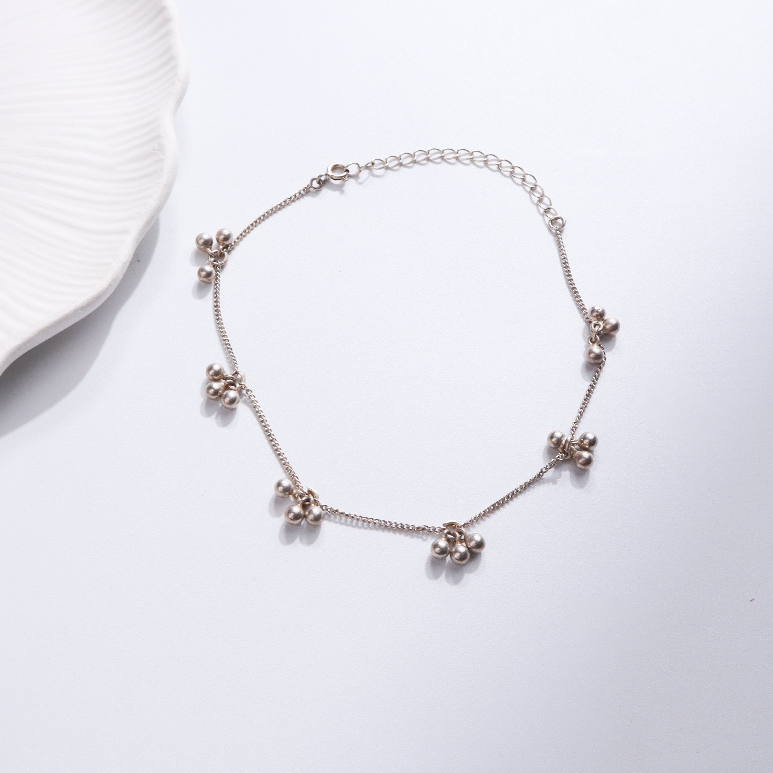 Silver Ghungroo Bunch Bracelet