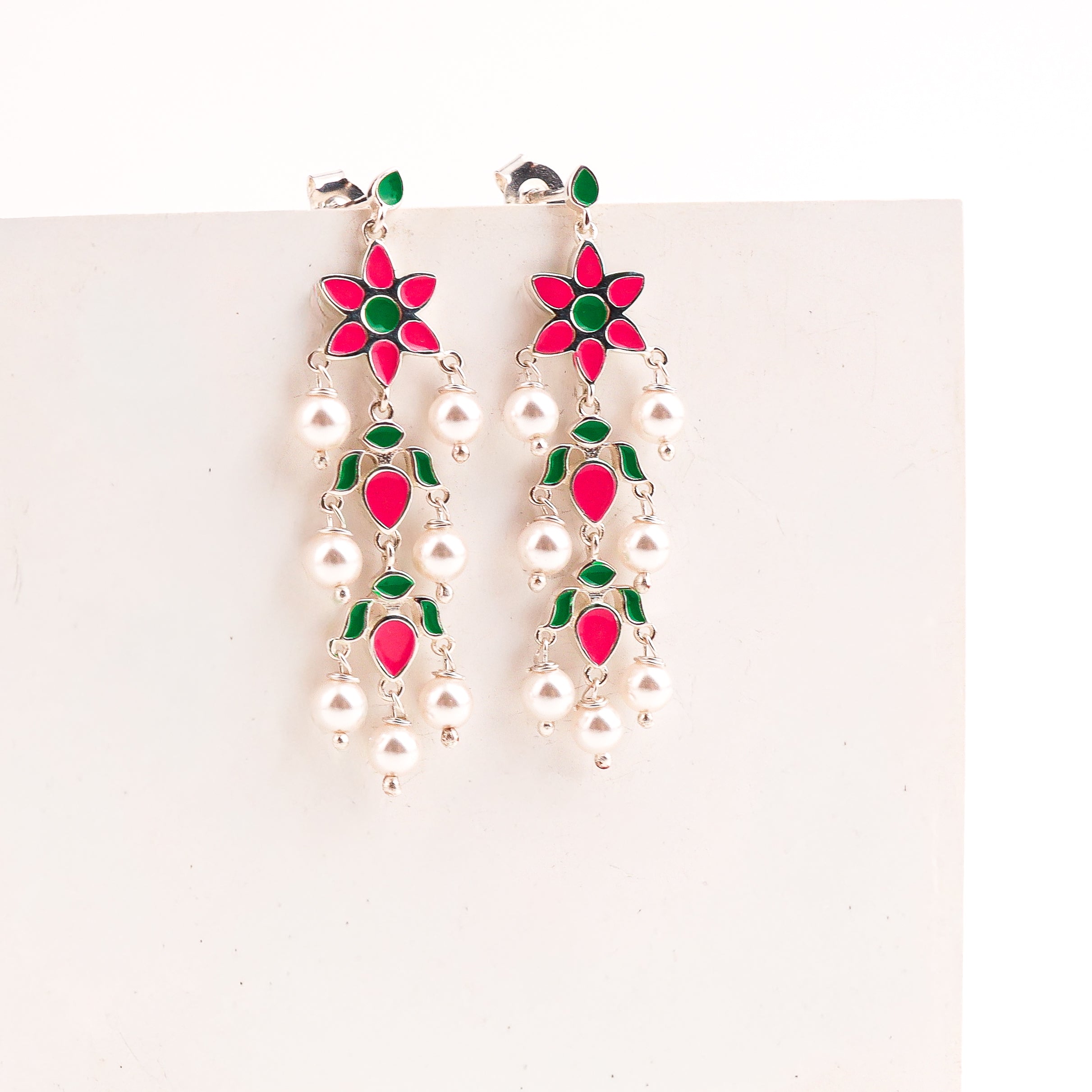 Petal Fall Meena Earring