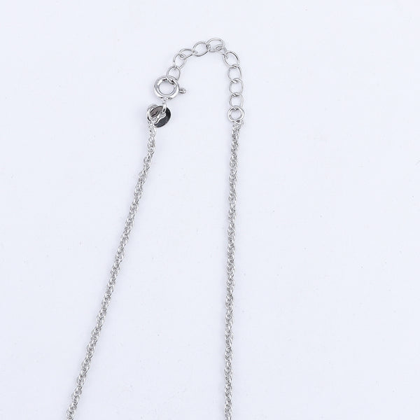 Silver CZ Flower Pendant Earring Set