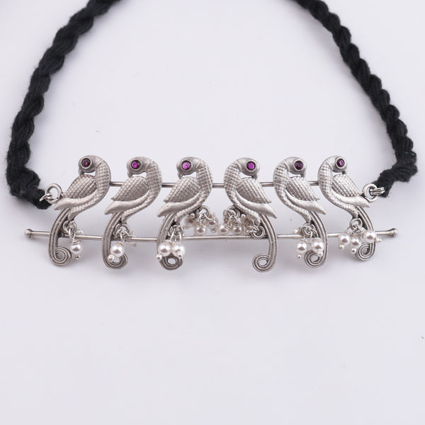 Parrot choker with pearls (Made to Order)