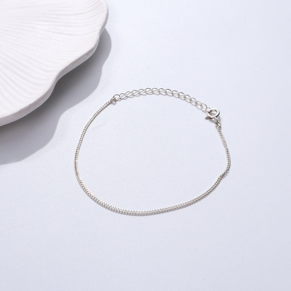 Silver chain bracelet