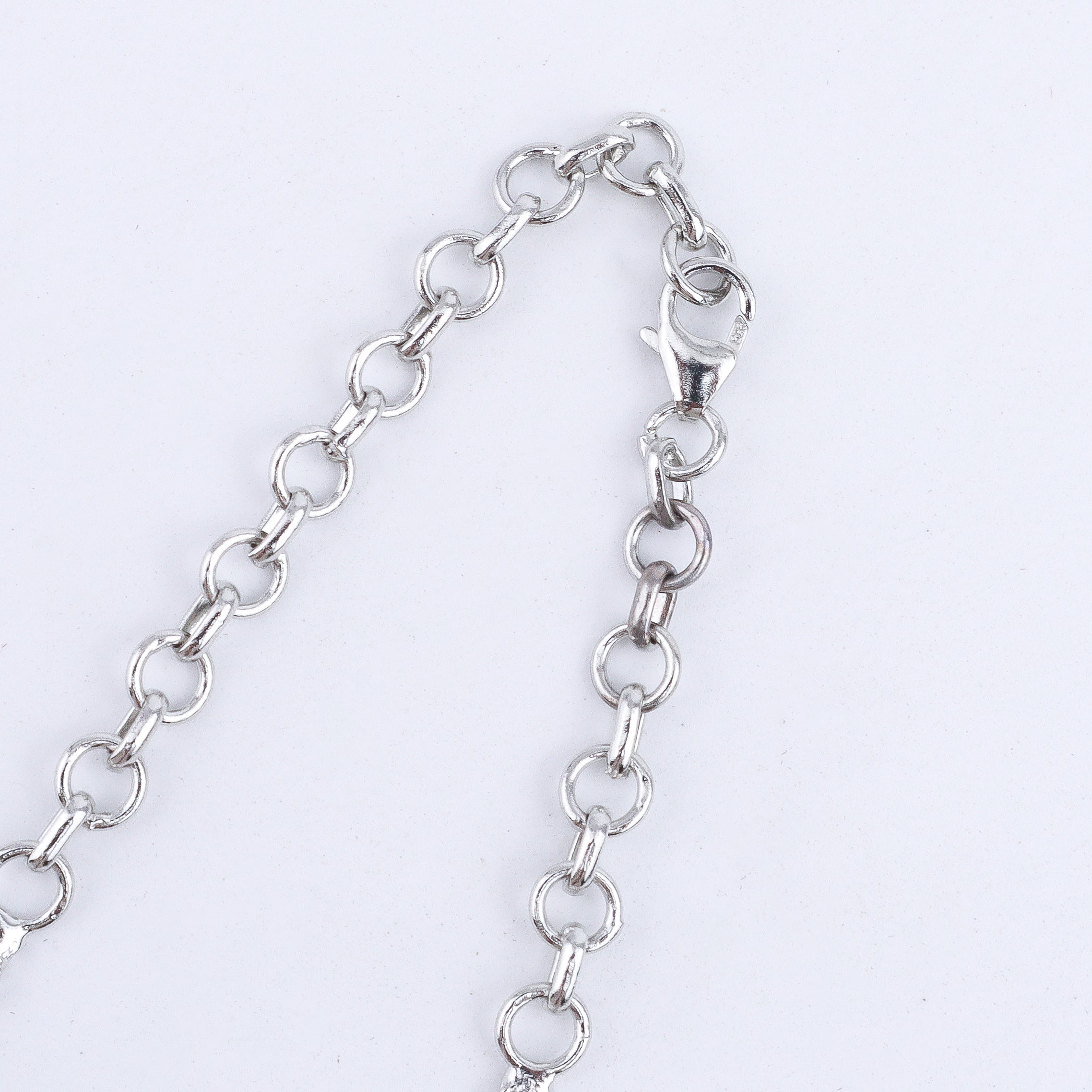 Silver CZ Necklace and Earring Set