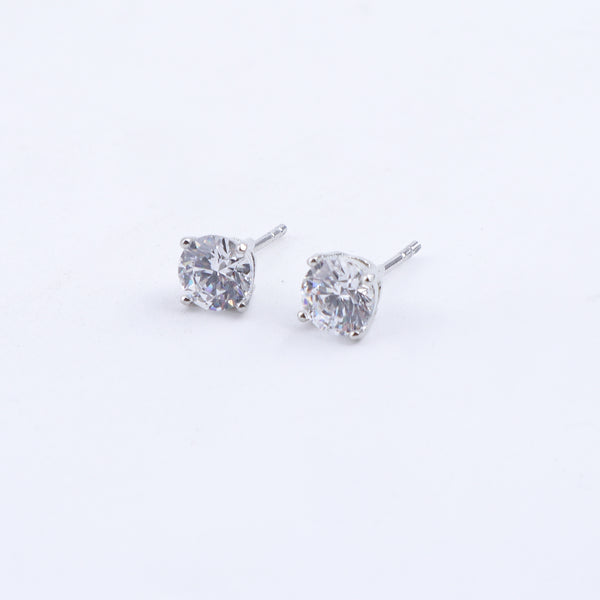Silver CZ Necklace and Earring Set