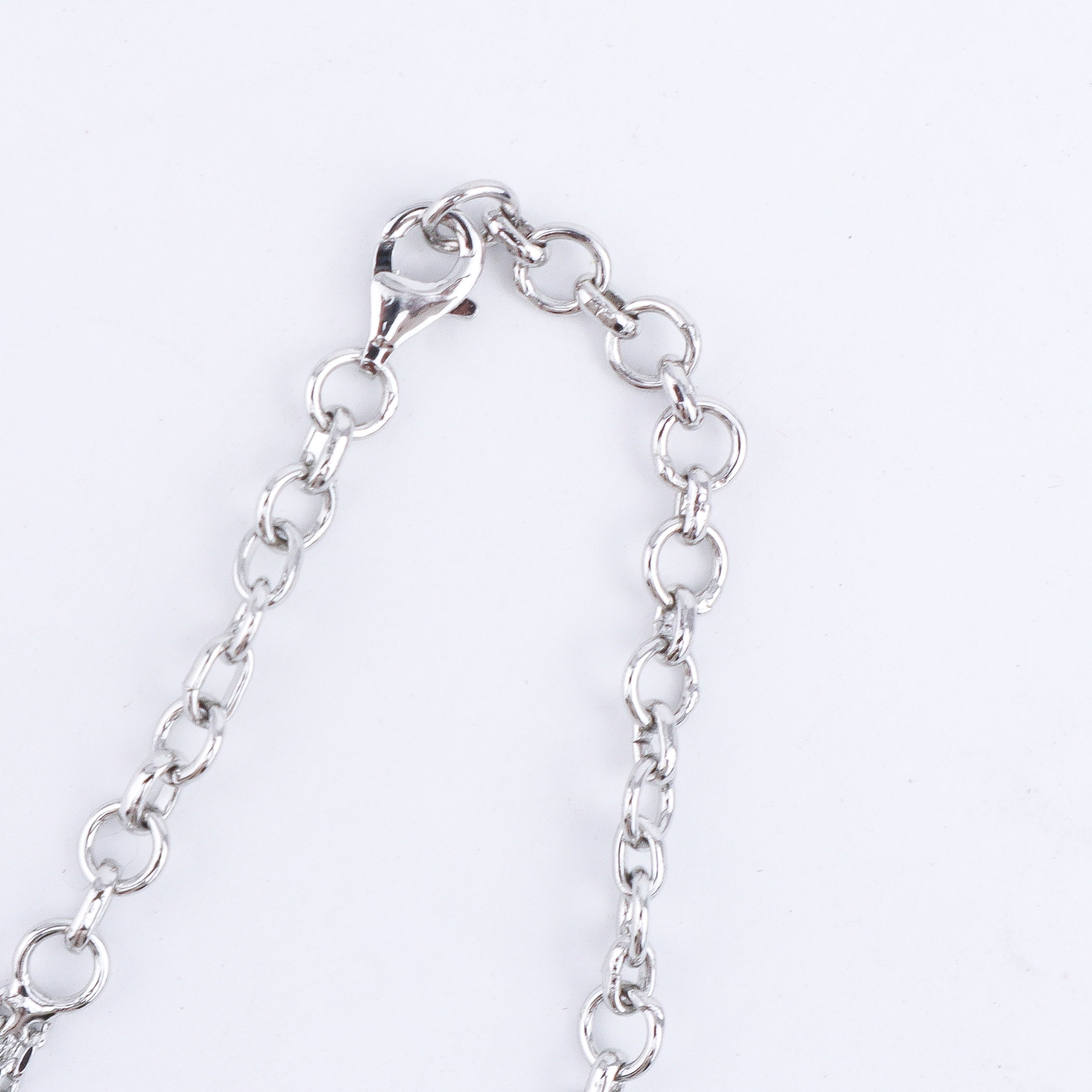 Silver CZ Necklace and Earring Set