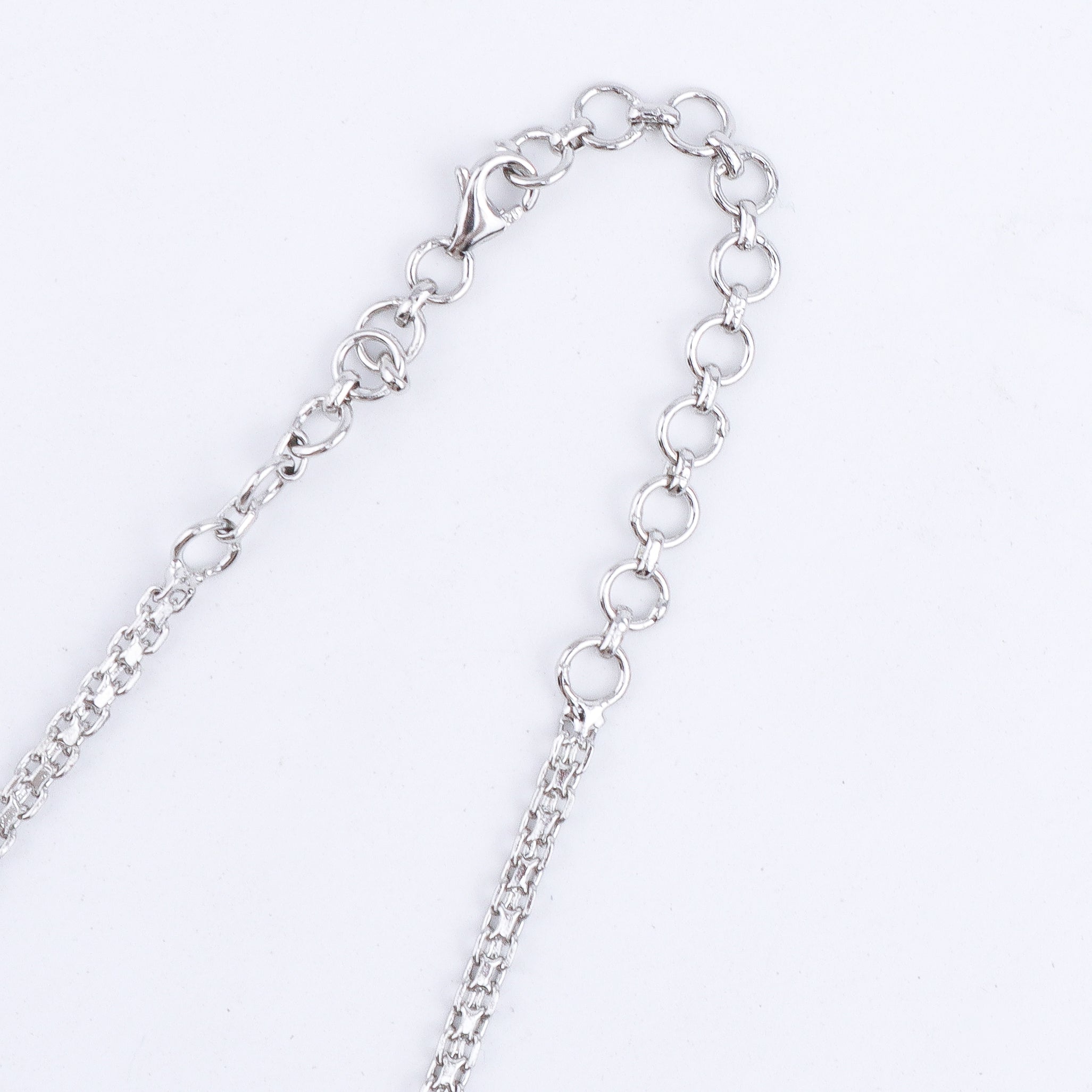 Silver CZ Necklace and Earring Set