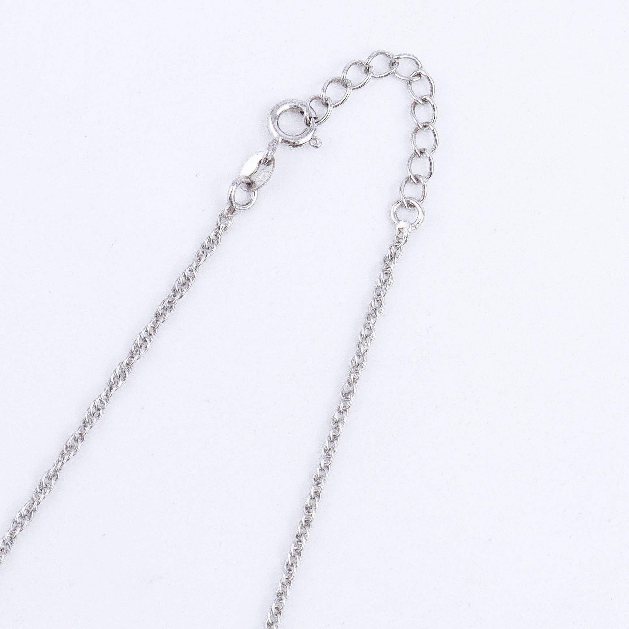 Silver CZ Pendant and Earring Set