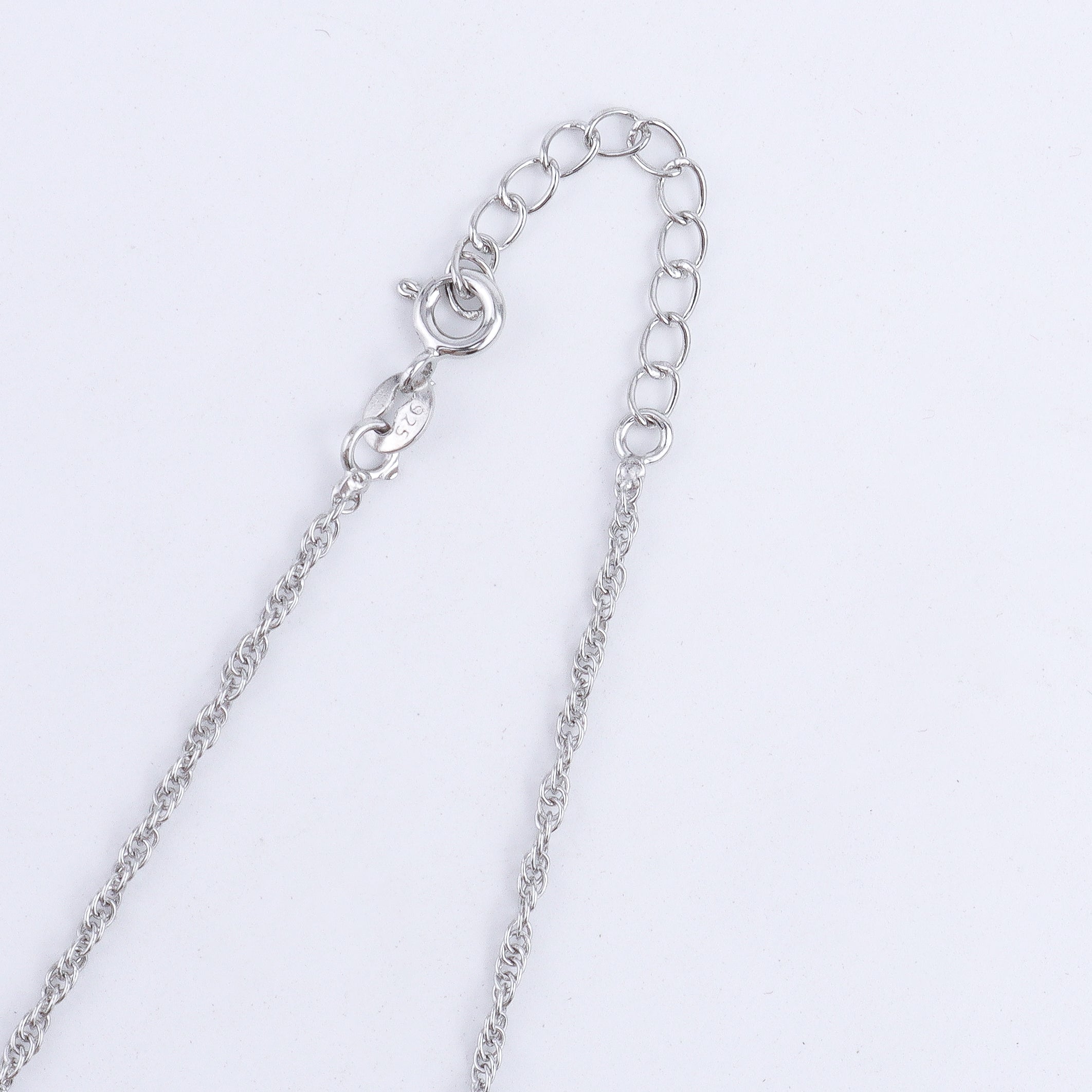 Silver CZ Triangle Pendant Earring Set