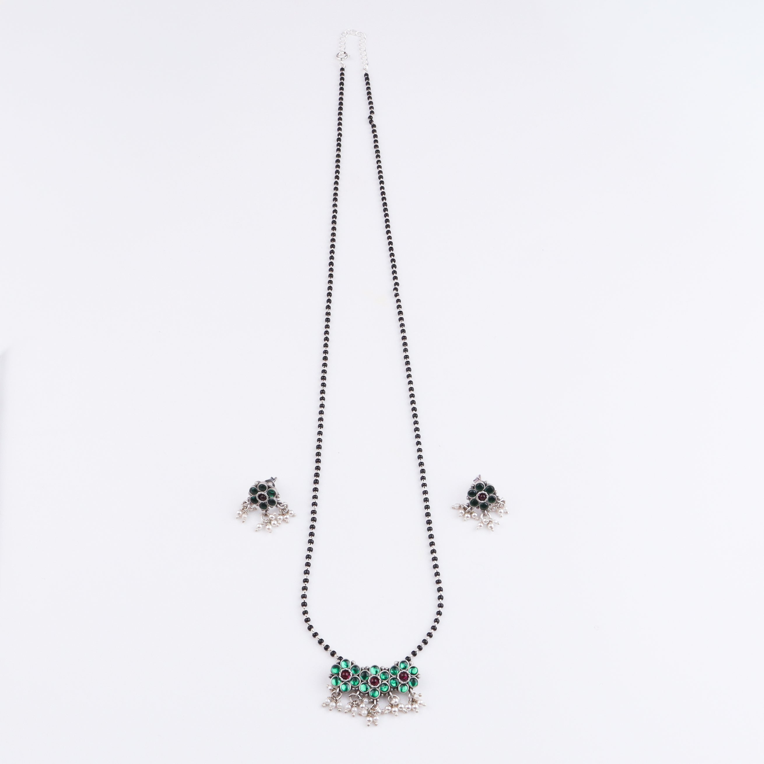 Bageecha Green kudi mangalsutra set