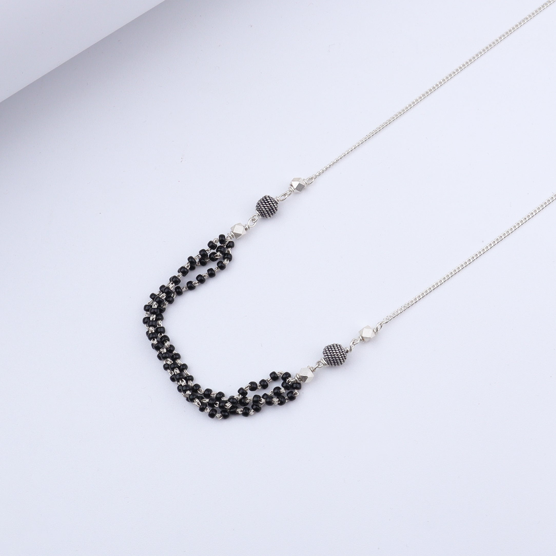 Handmade Silver Mangalsutra : String bunch