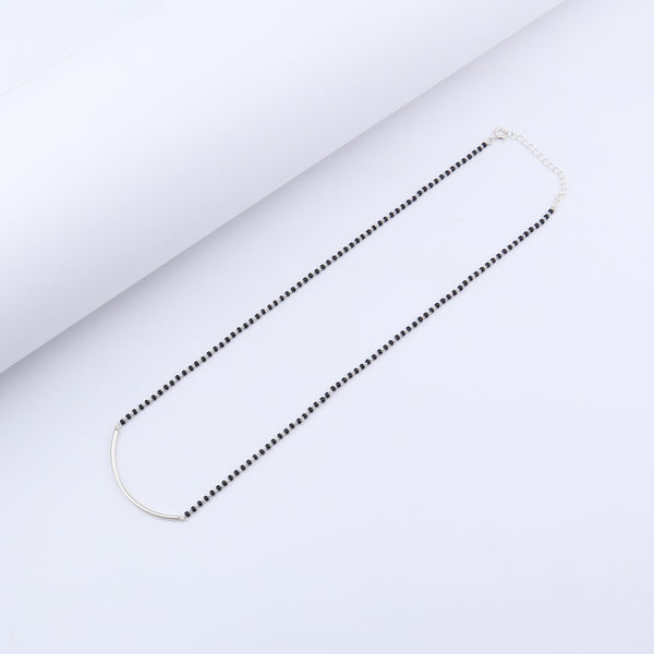 Handmade silver Mangalsutra with Silver Pipe