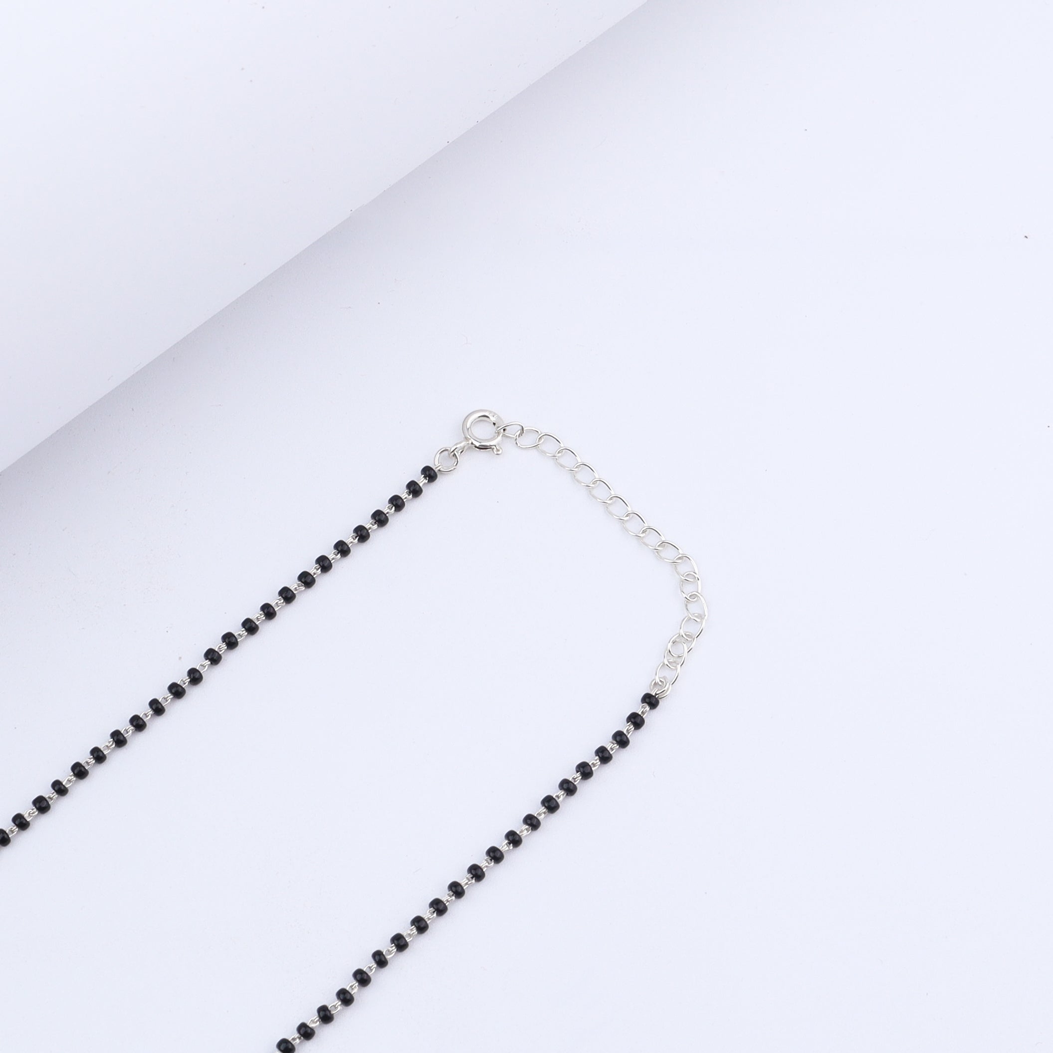 Handmade silver Mangalsutra with Silver Pipe