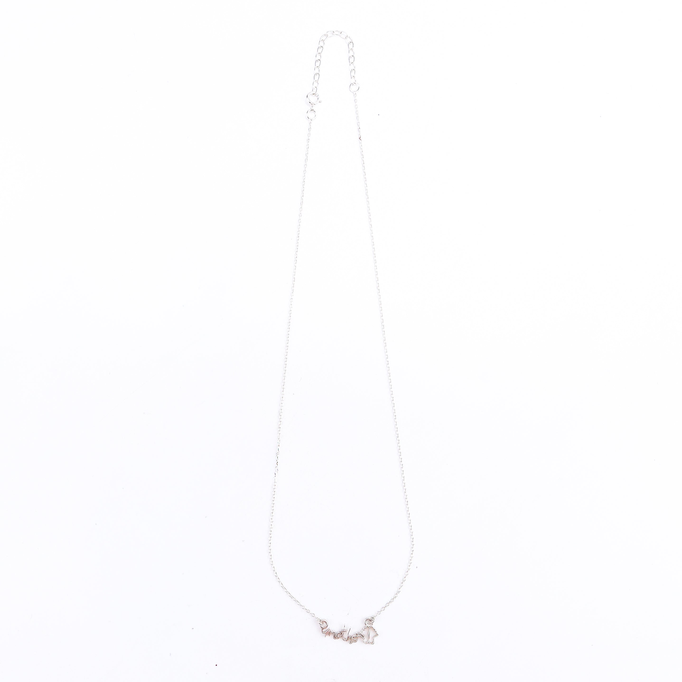 wear silver necklace with mother pendant for everyday styling