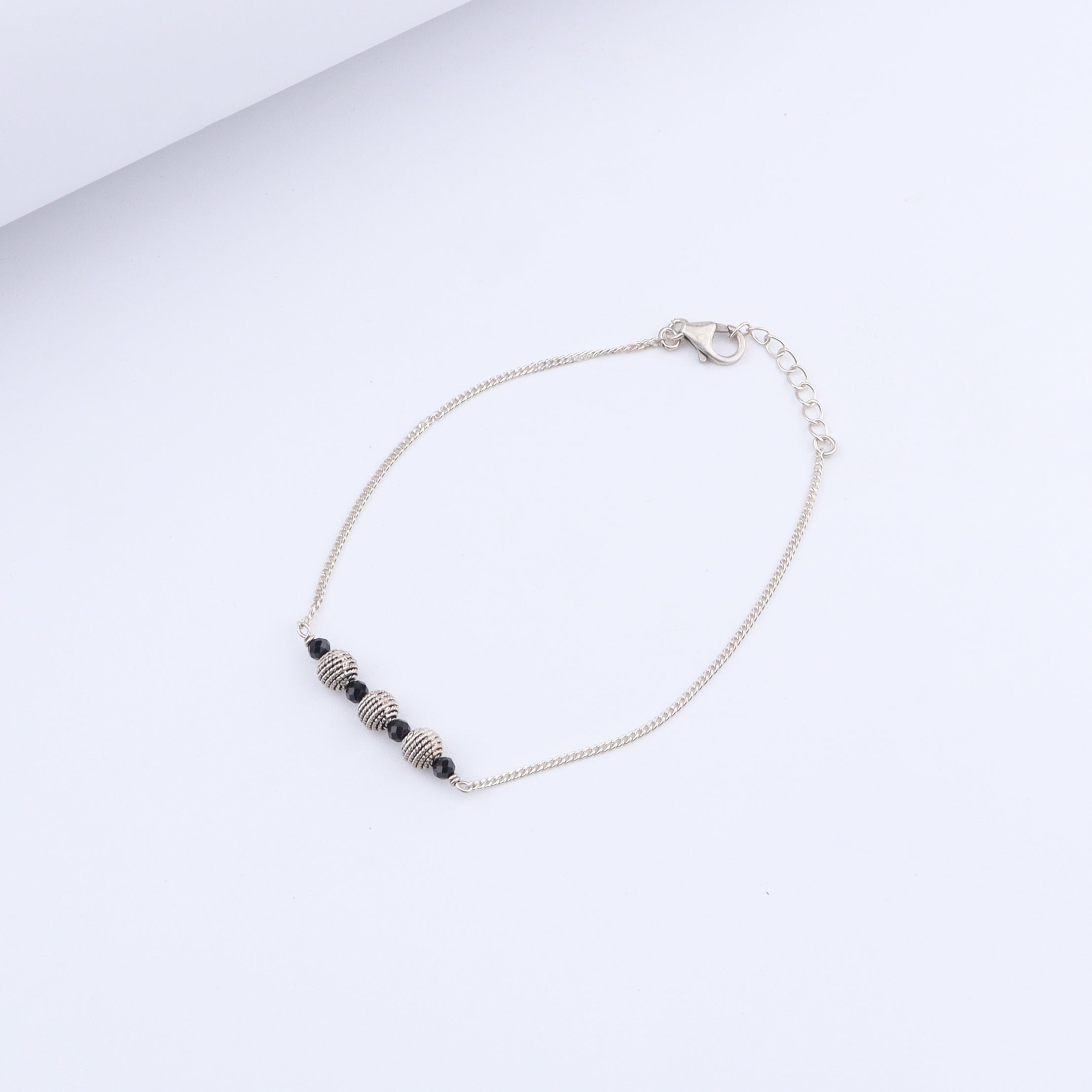 Silver Bead Mangalsutra Bracelet