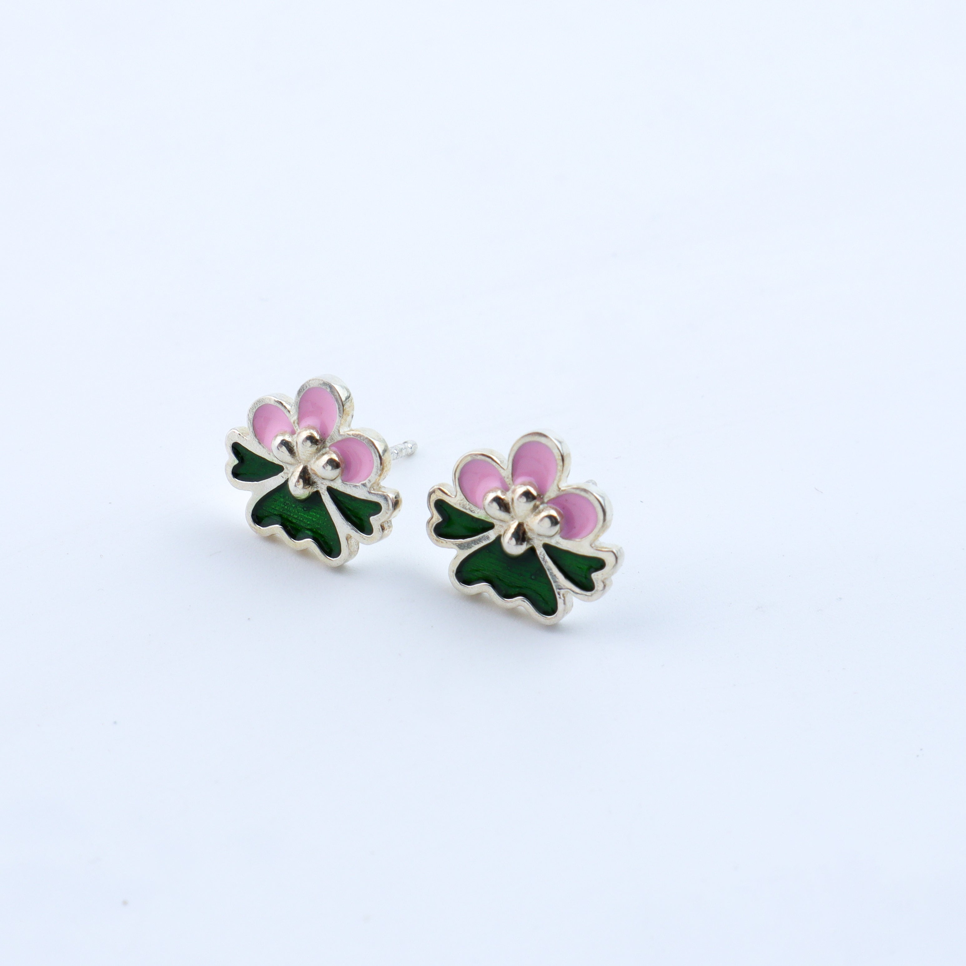 Enamel Flower Earring