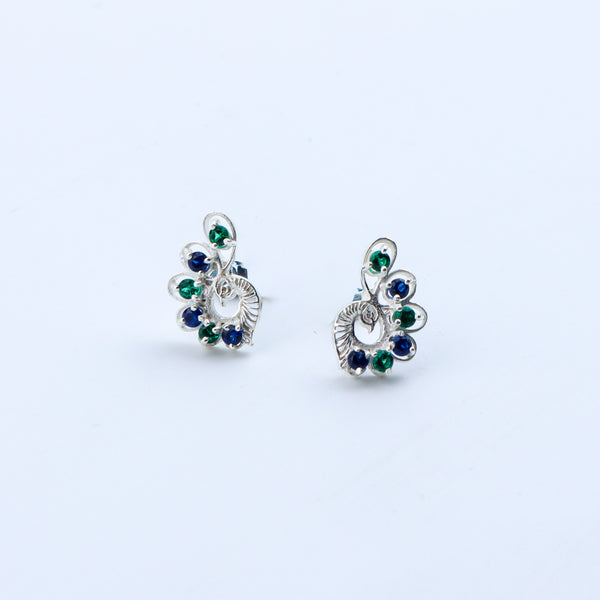 CZ Peacock Earring