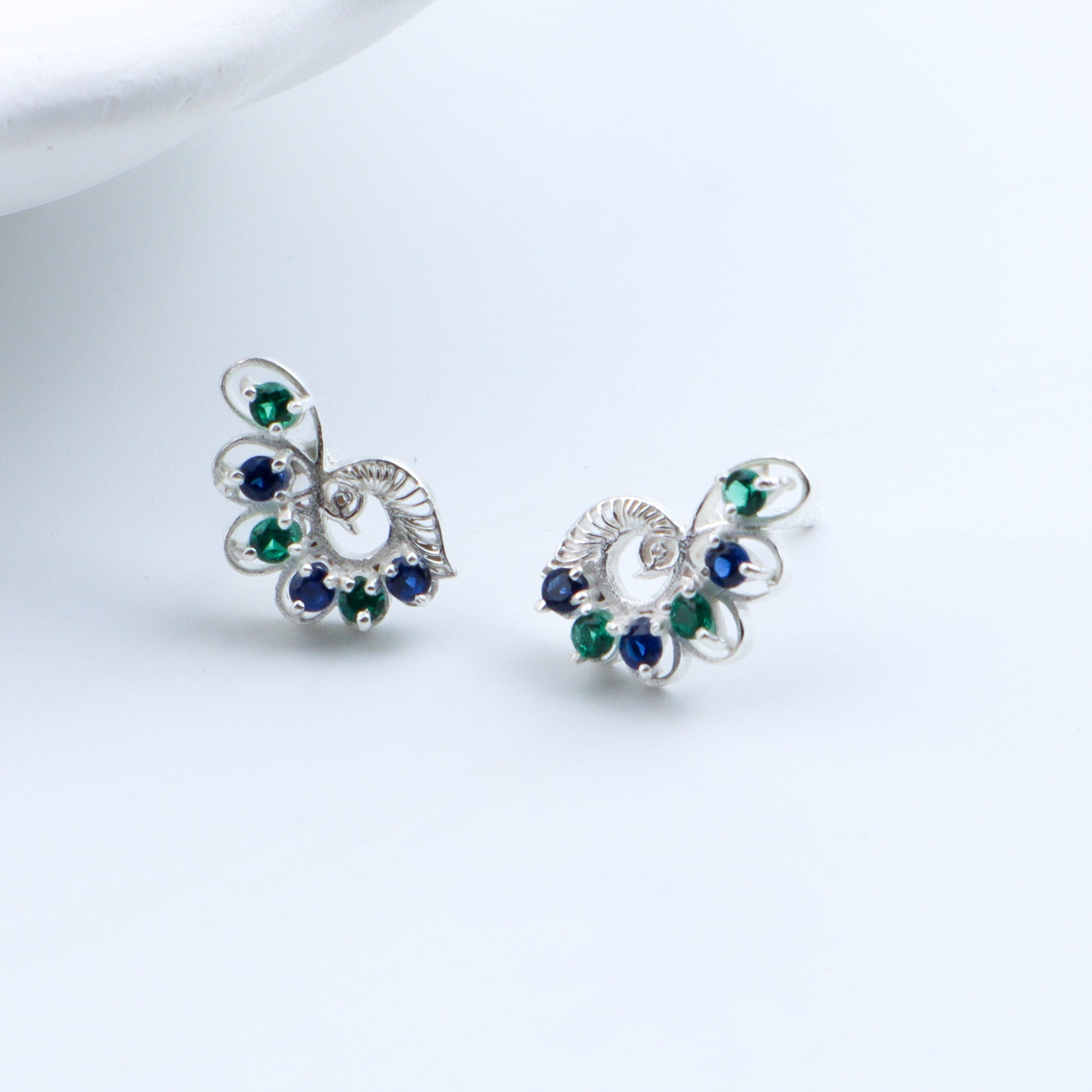 CZ Peacock Earring