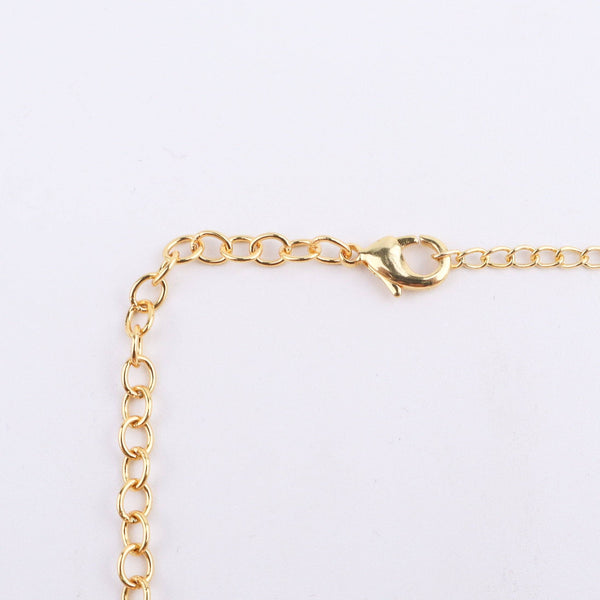 Brass Moon Phase Fashion Necklace