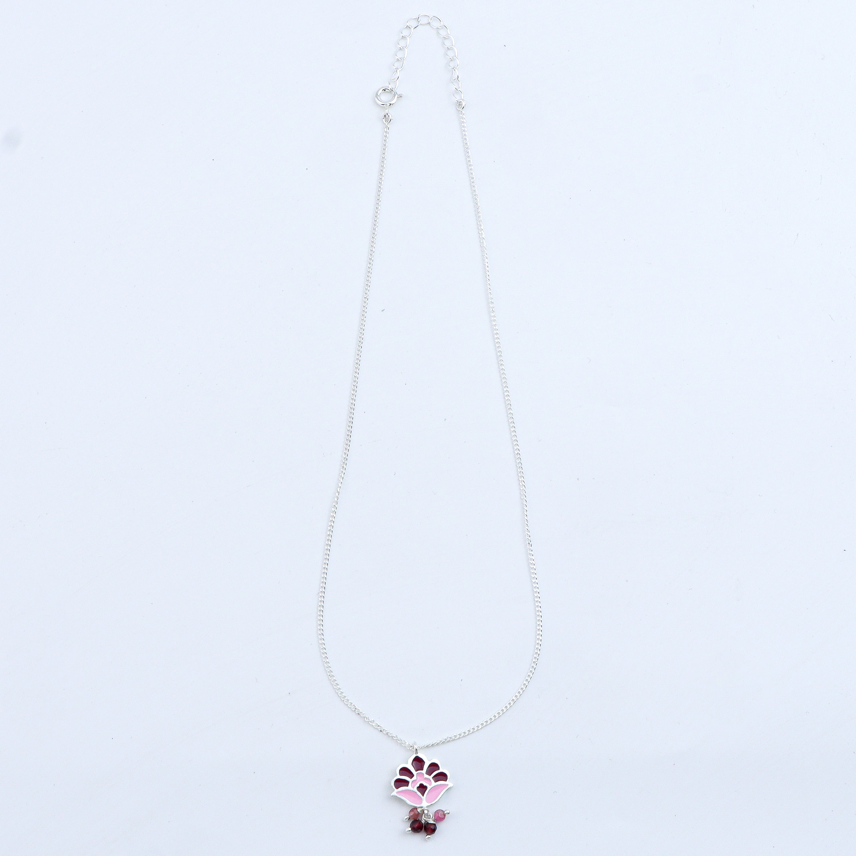 Enamel Flower Necklace