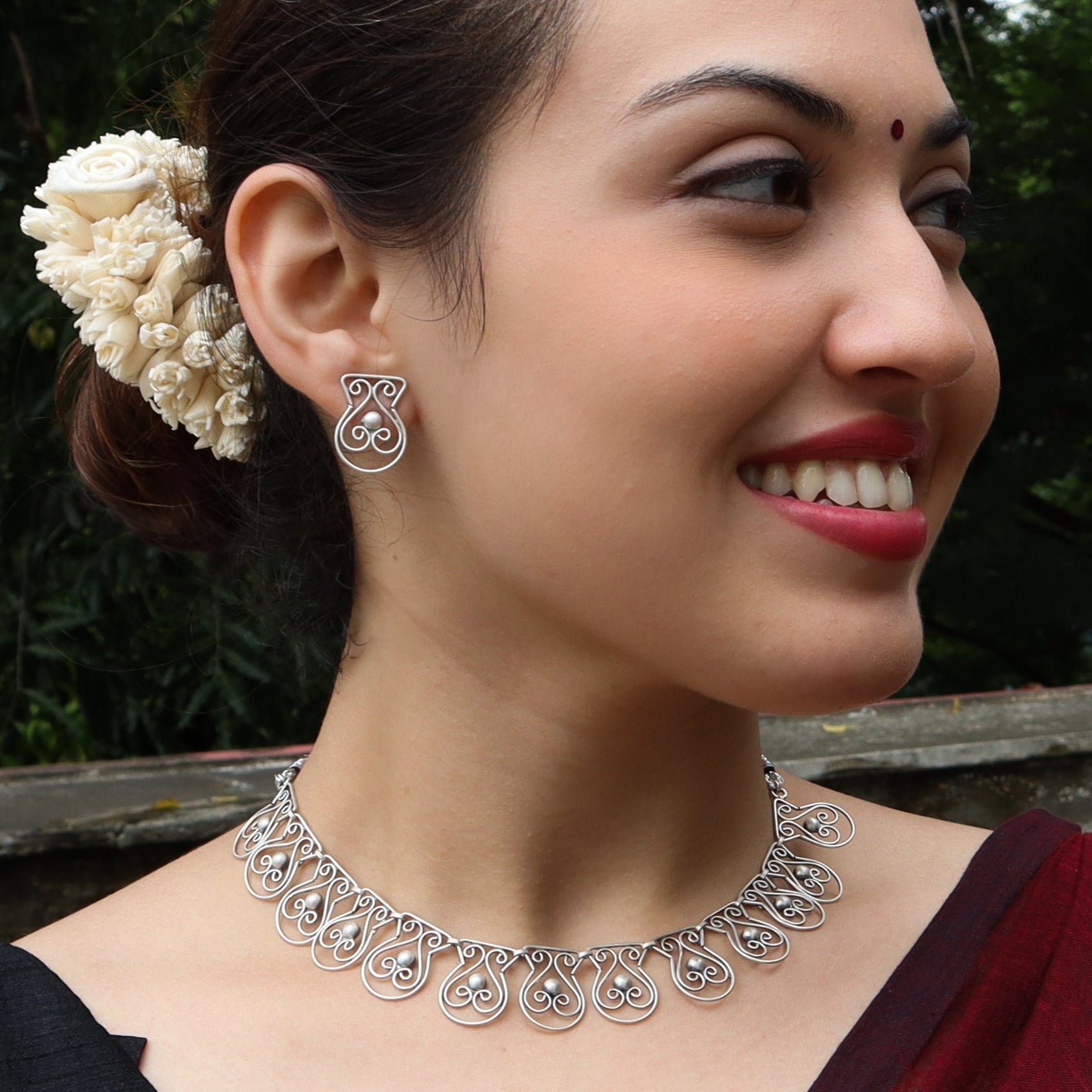 Silver Ghat (घडा) Nakshi set