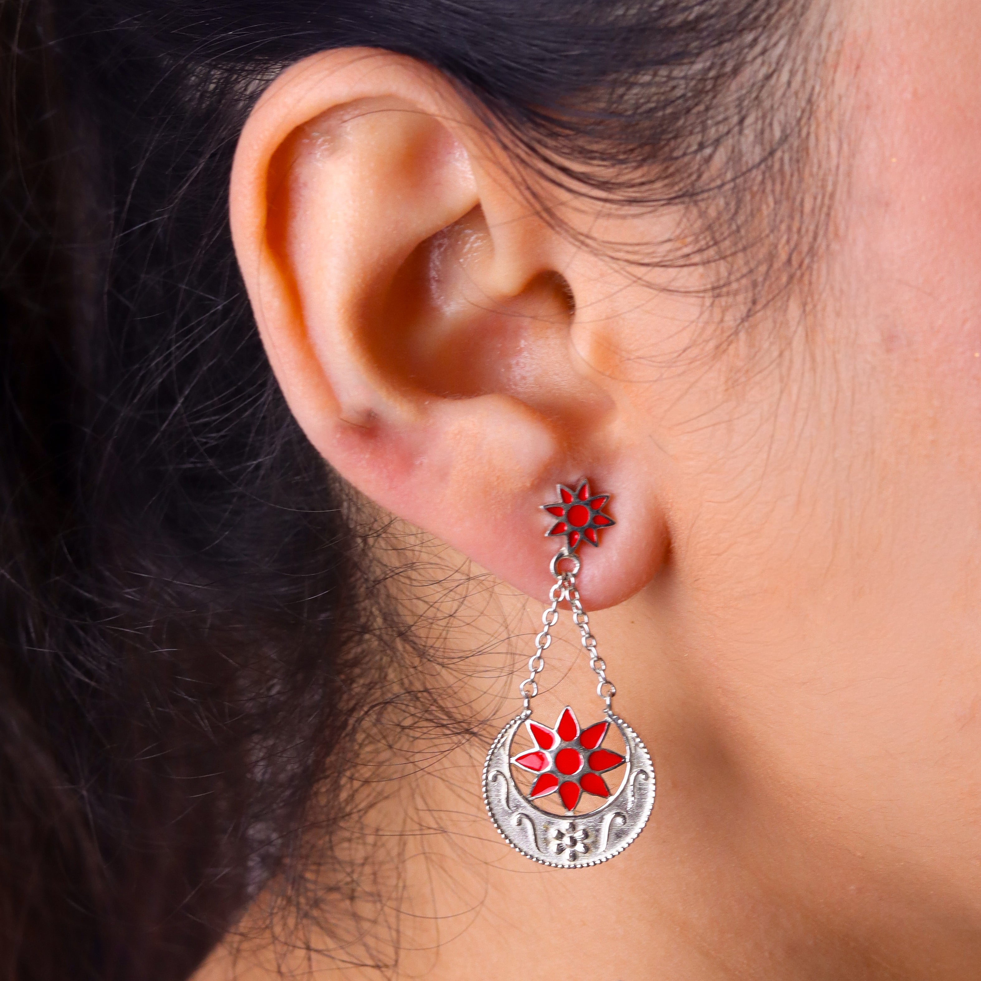 Chand Phool Meena Earrring