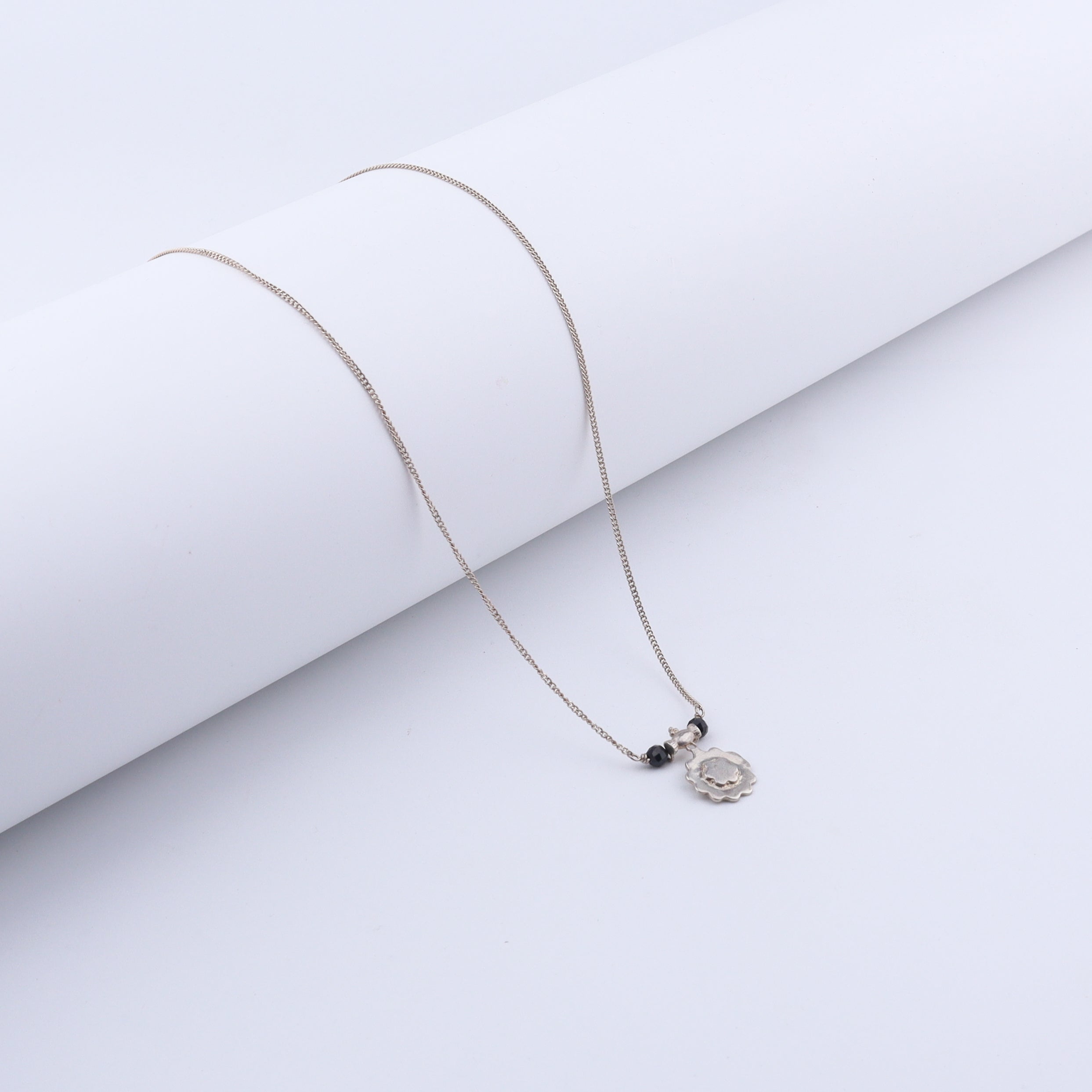 Silver Saaj motif Mangalsutra