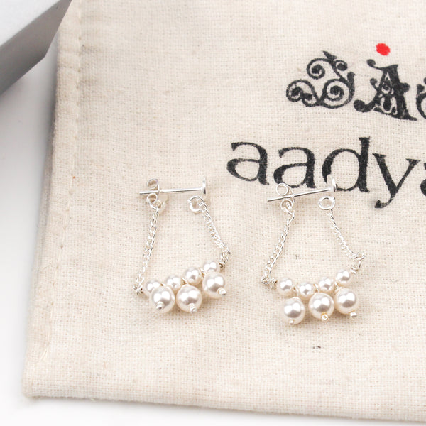 Pearl Cluster Earrings (Project Handmade)