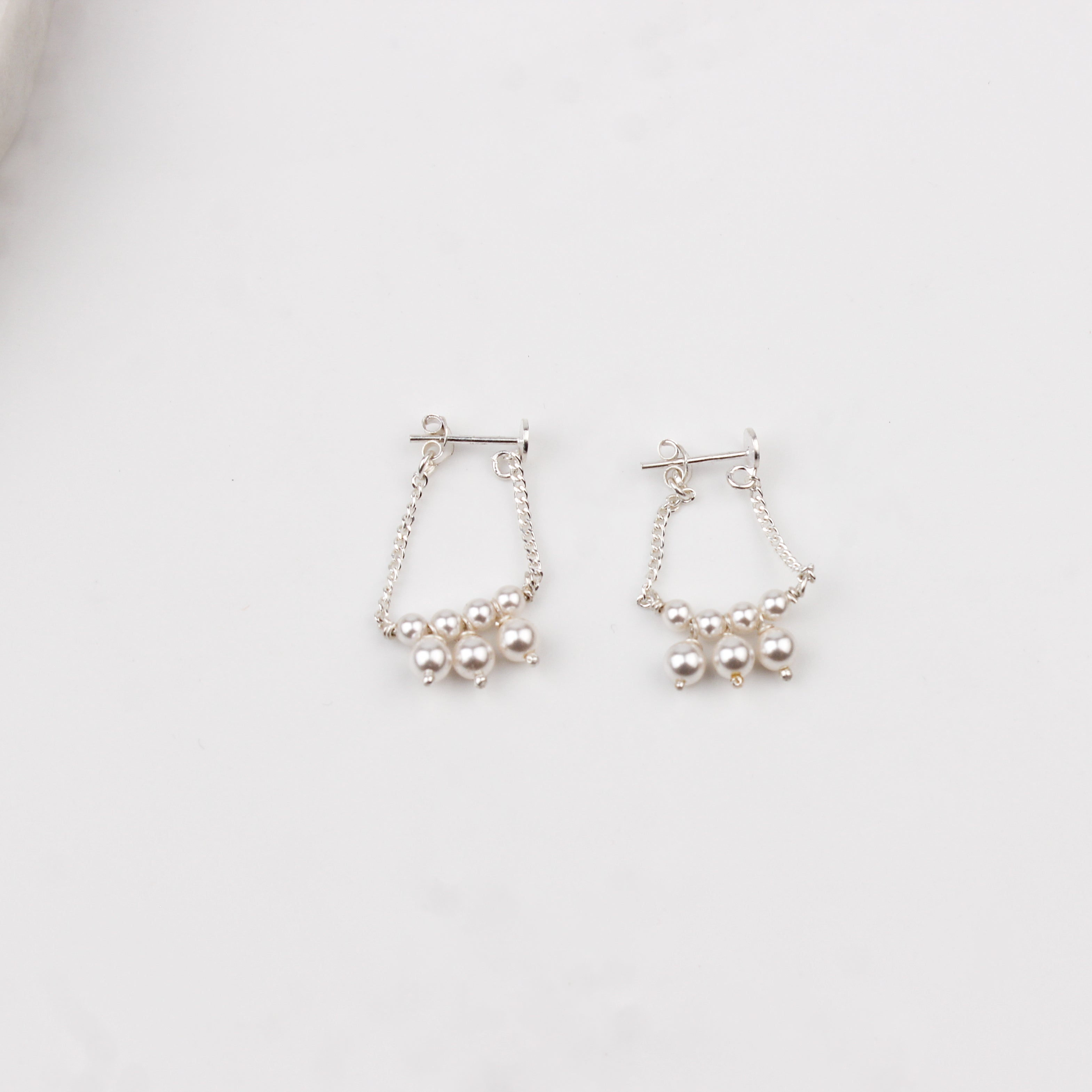 Pearl Cluster Earrings (Project Handmade)