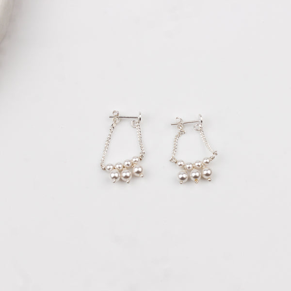Pearl Cluster Earrings (Project Handmade)