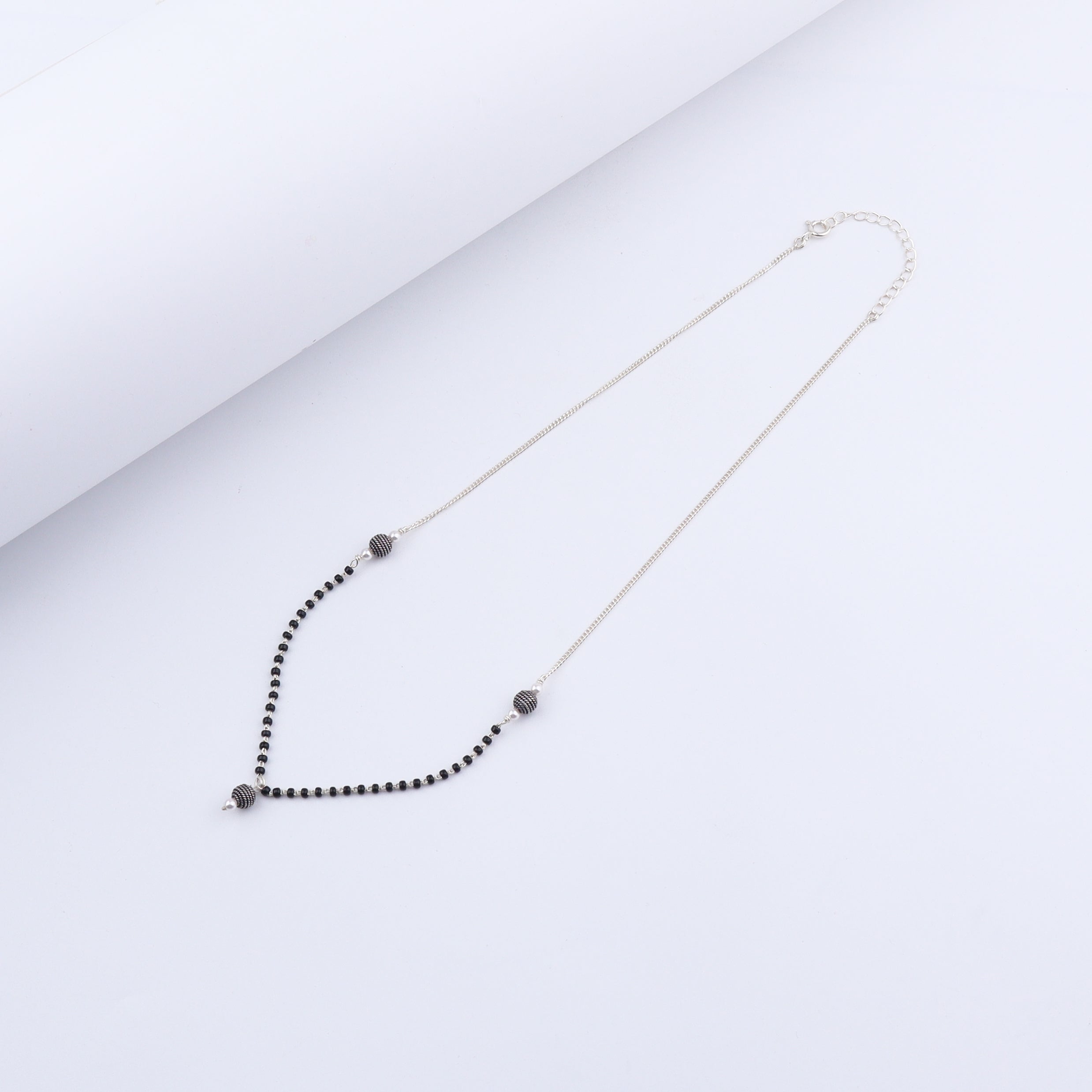 Handmade Silver Bead Mangalsutra
