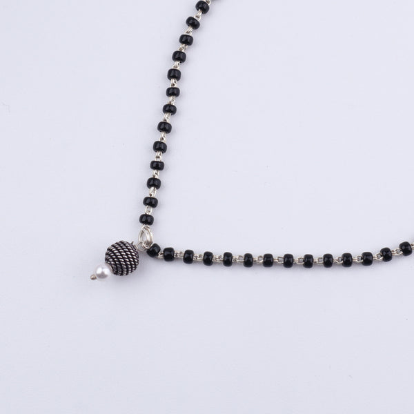 Handmade Silver Bead Mangalsutra