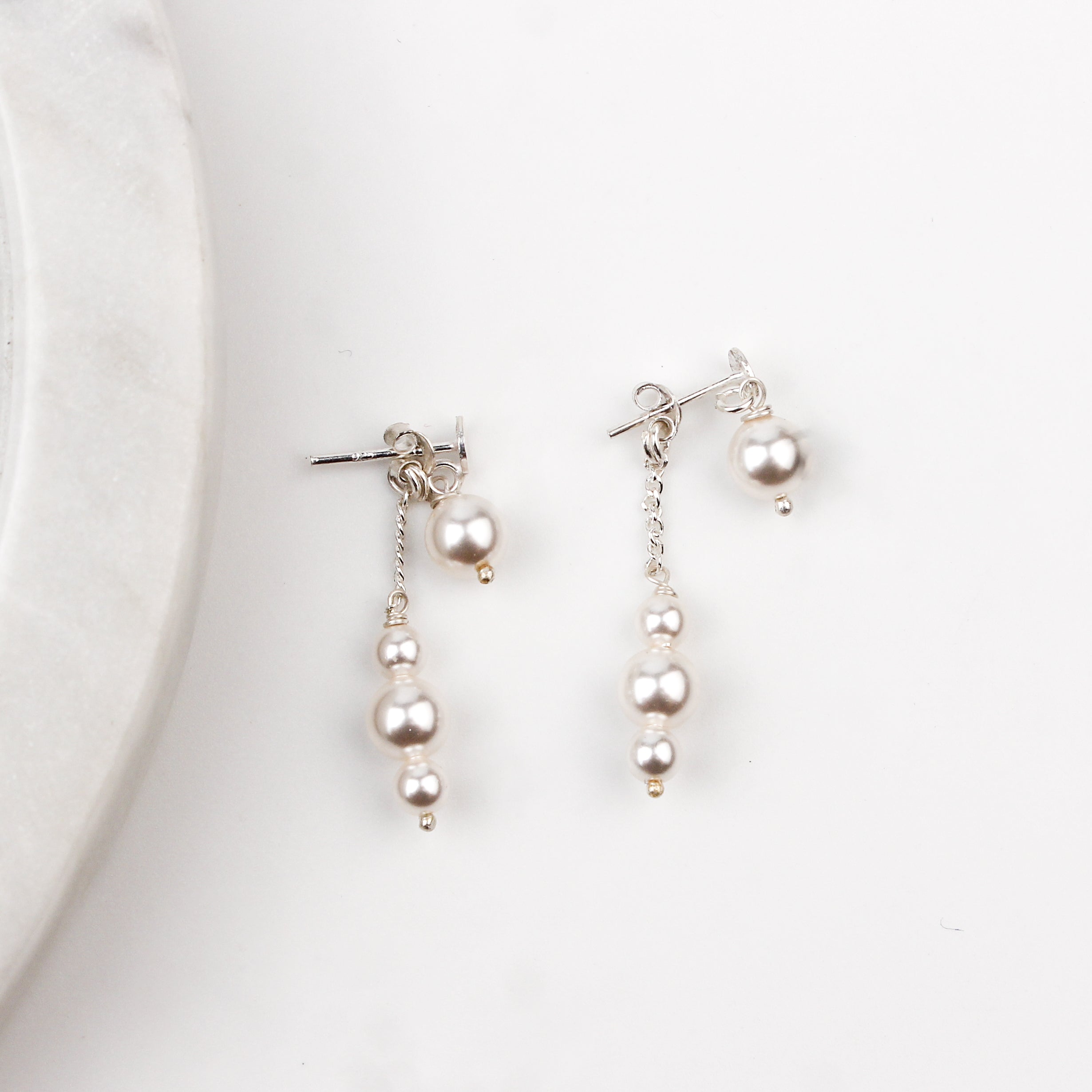 Pearl Drop Earrings (Project Handmade)
