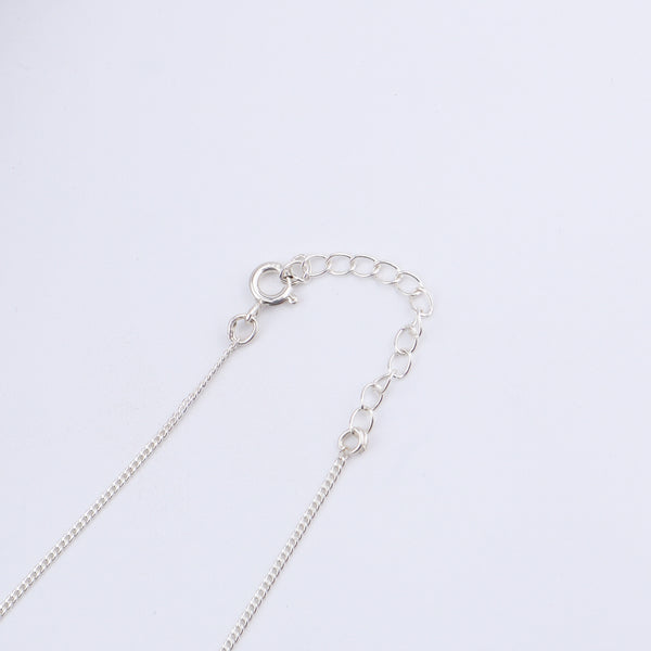 Handmade Silver Mangalsutra : Pearl Latkan with spinels and pipe