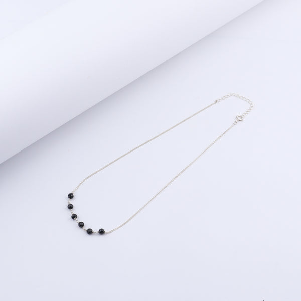 Handmade Silver Mangalsutra : Spinel ganthan