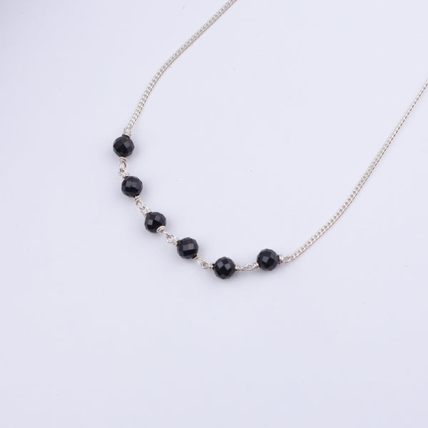 Handmade Silver Mangalsutra : Spinel ganthan