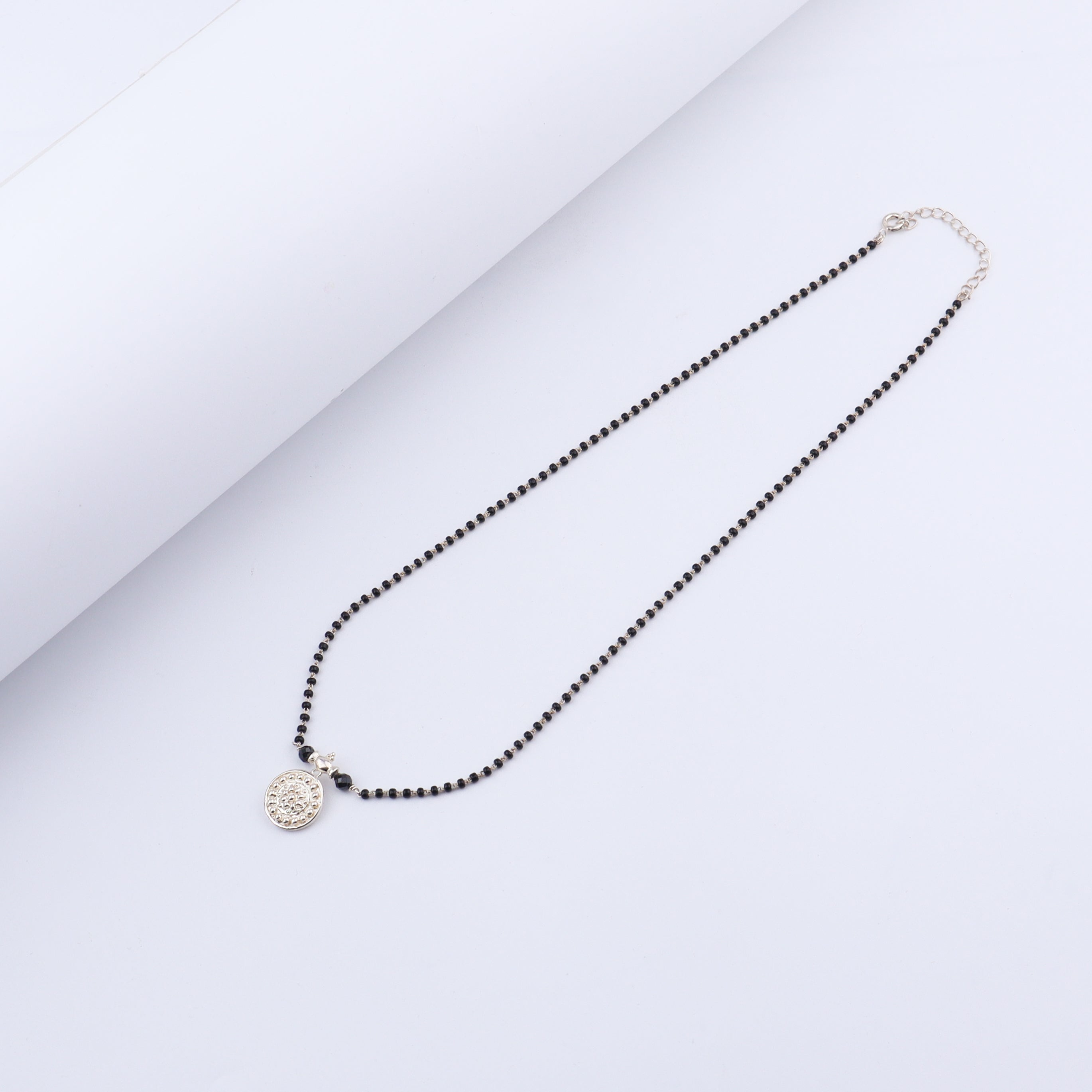 Silver Saaj motif Mangalsutra