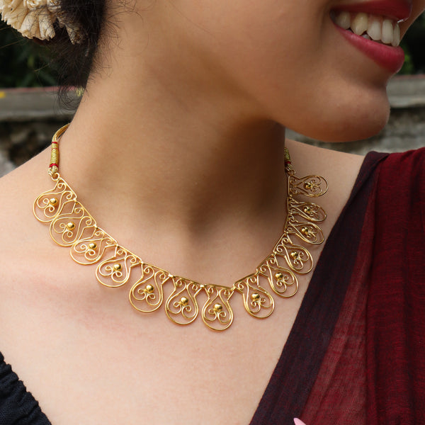Silver Ghat (ą¤ą¤”ा) Nakshi Set | 92.5 Silver | 22K Gold Plated