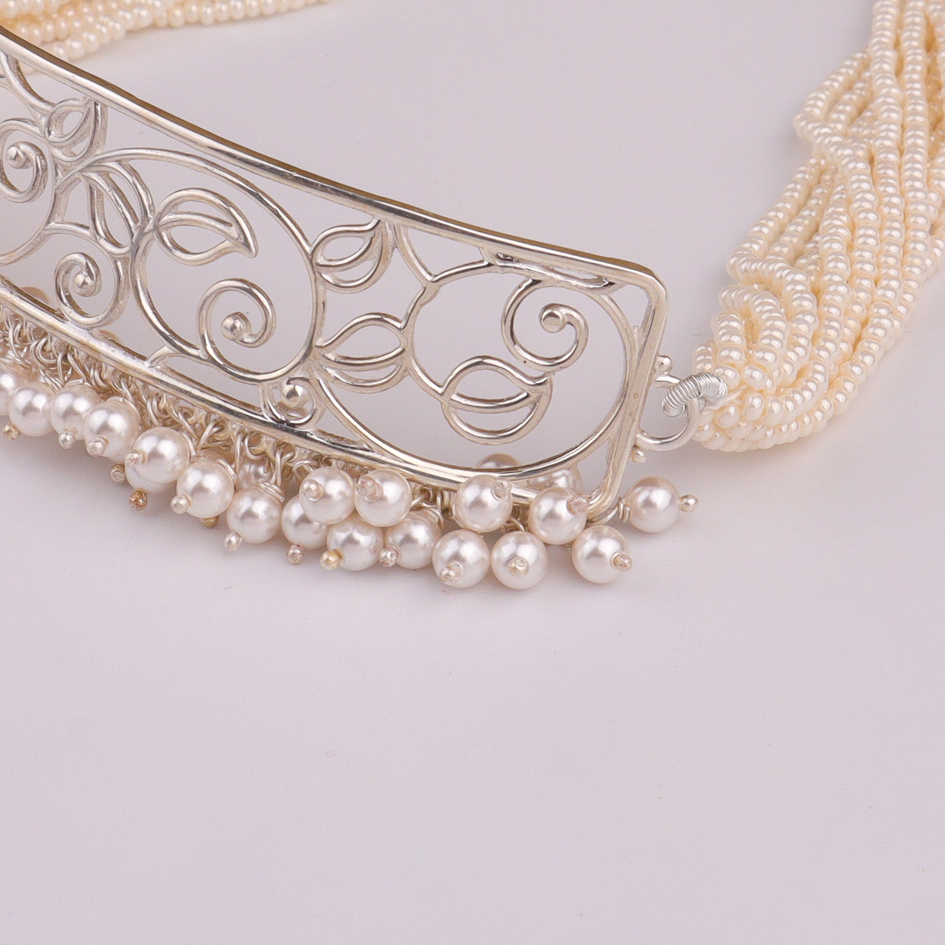 Pearl Vel Nakshi Choker Set