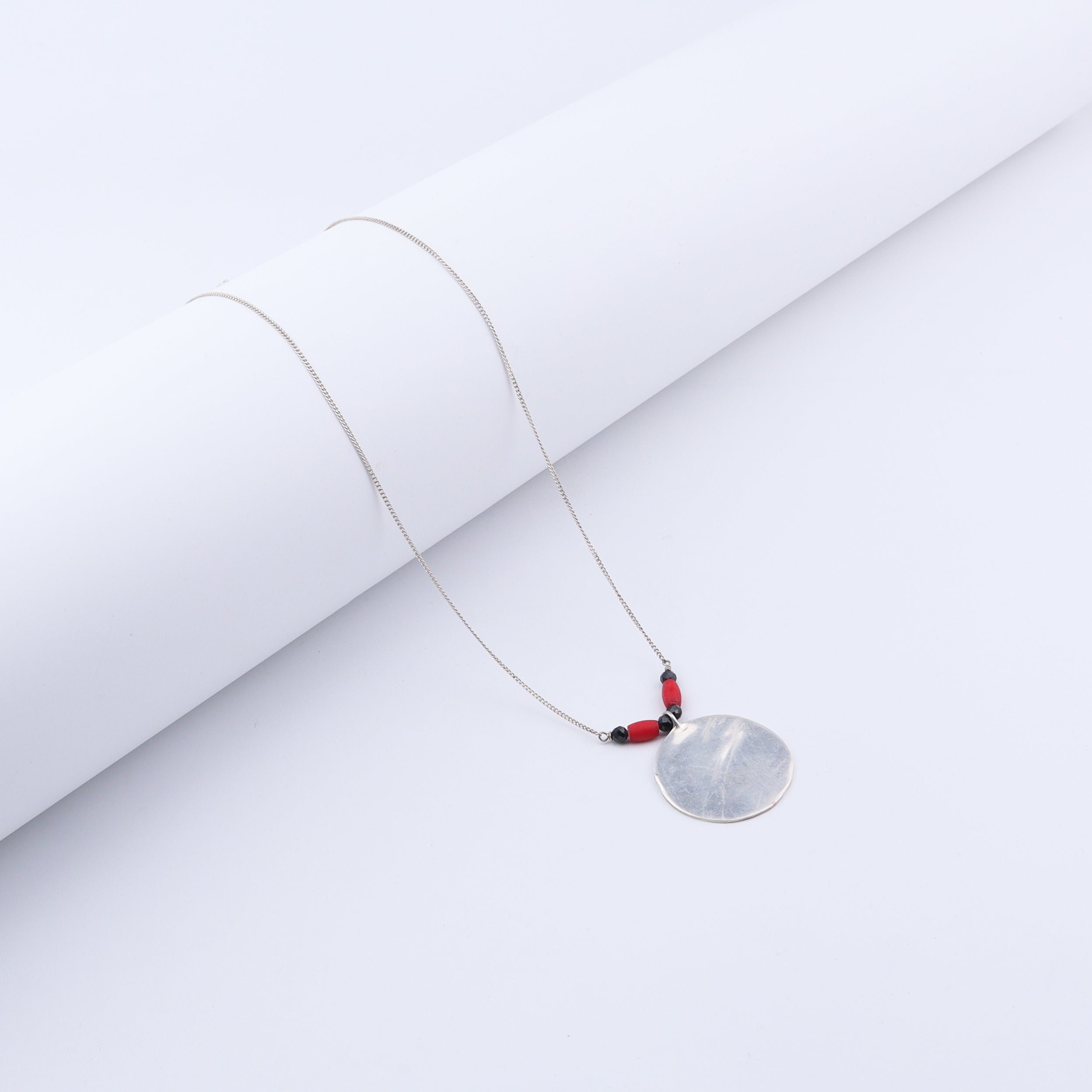 Handmade Silver Coin Mangalsutra