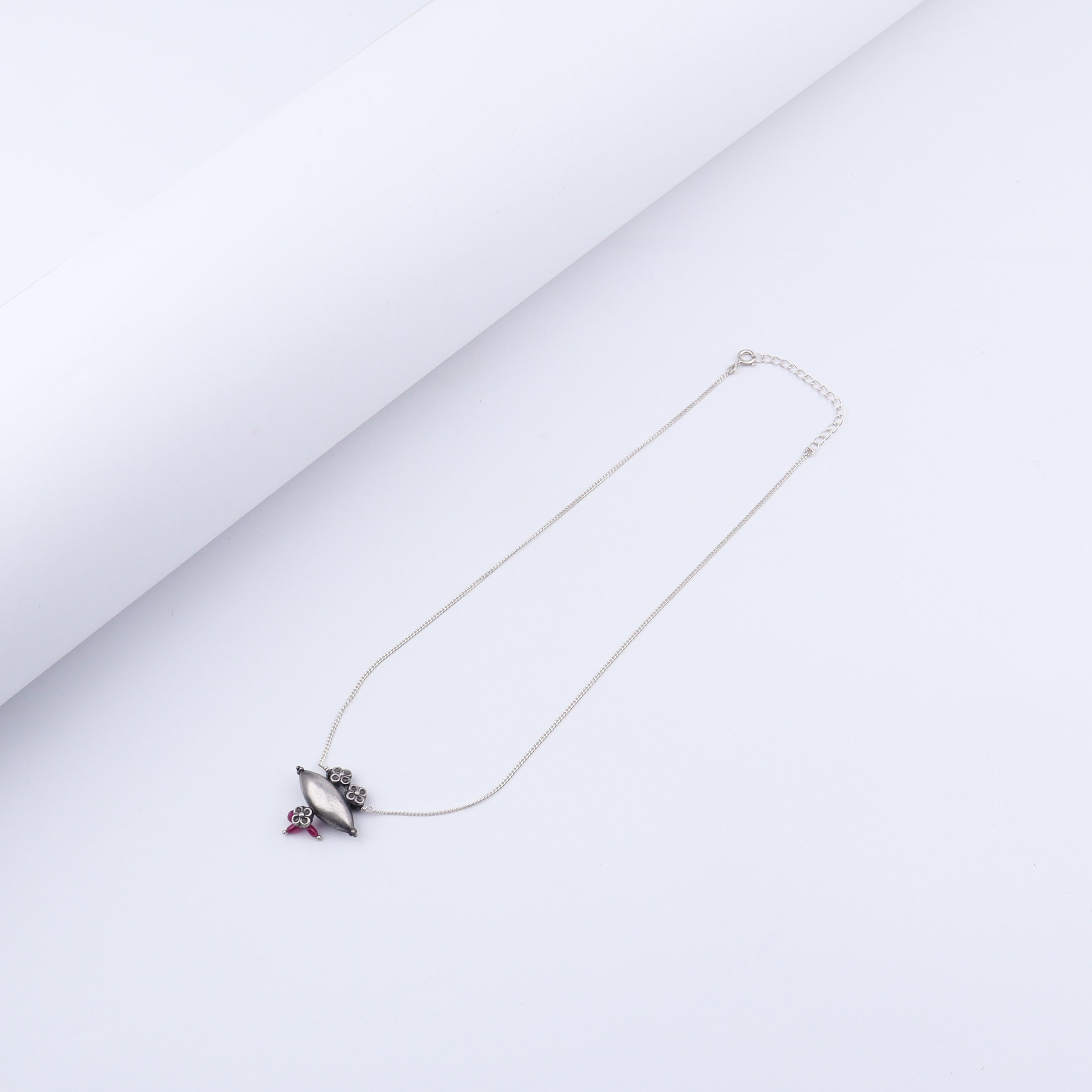 Silver Chain Tribal Motif Mangalsutra