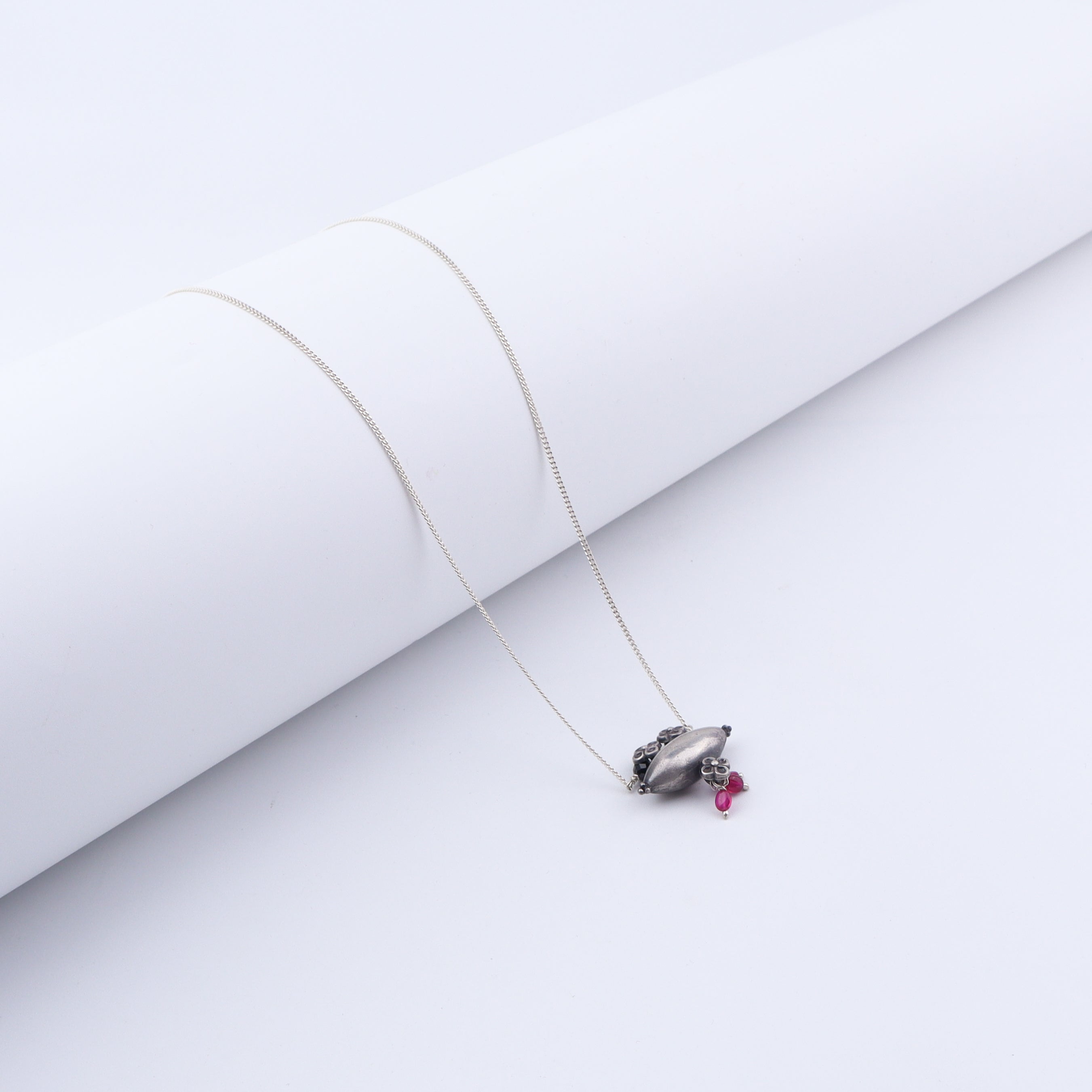 Silver Chain Tribal Motif Mangalsutra