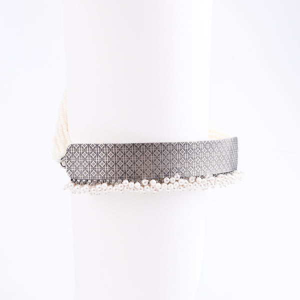 Nakshi Choker Set with Pearls