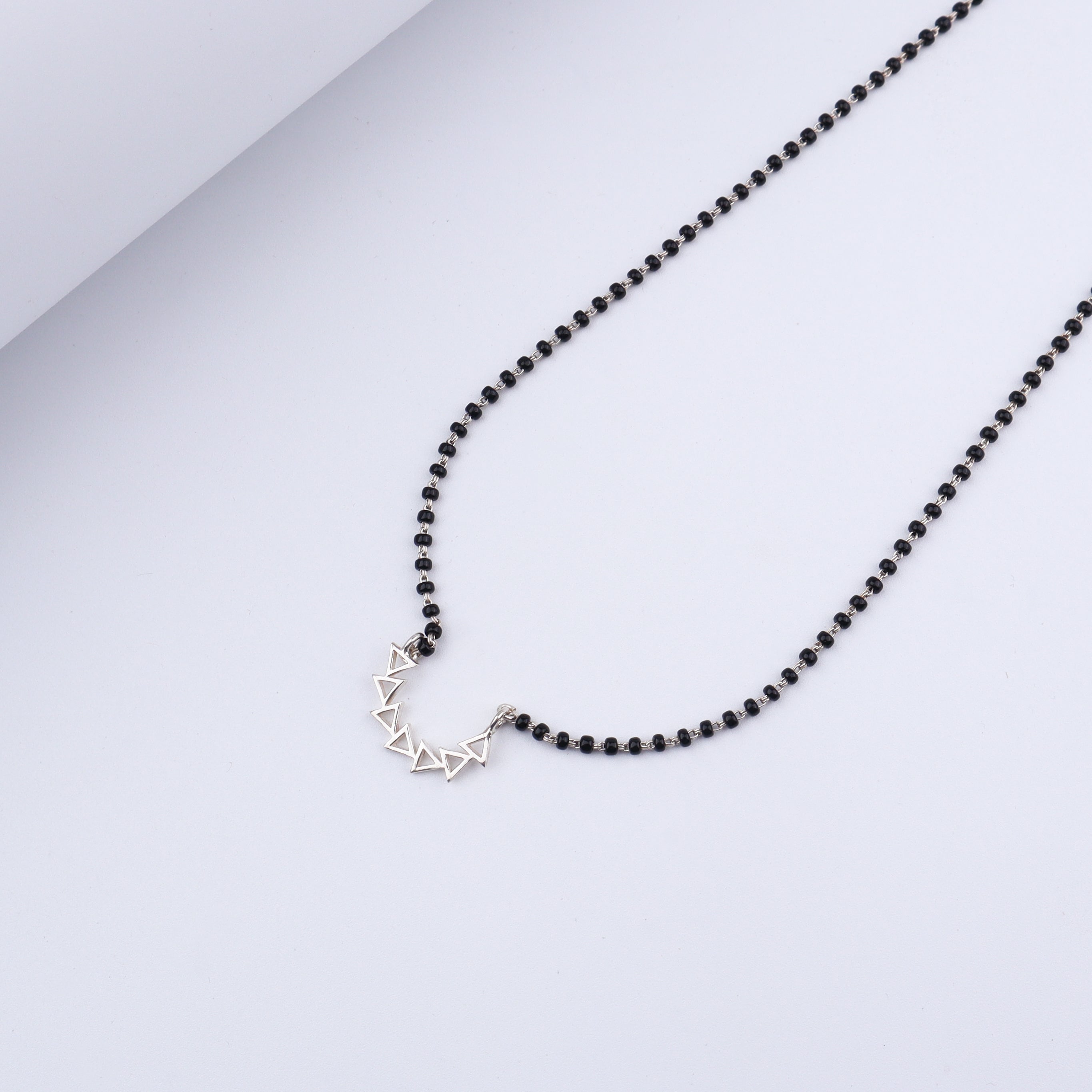 Silver Triangle Nath Mangalsutra