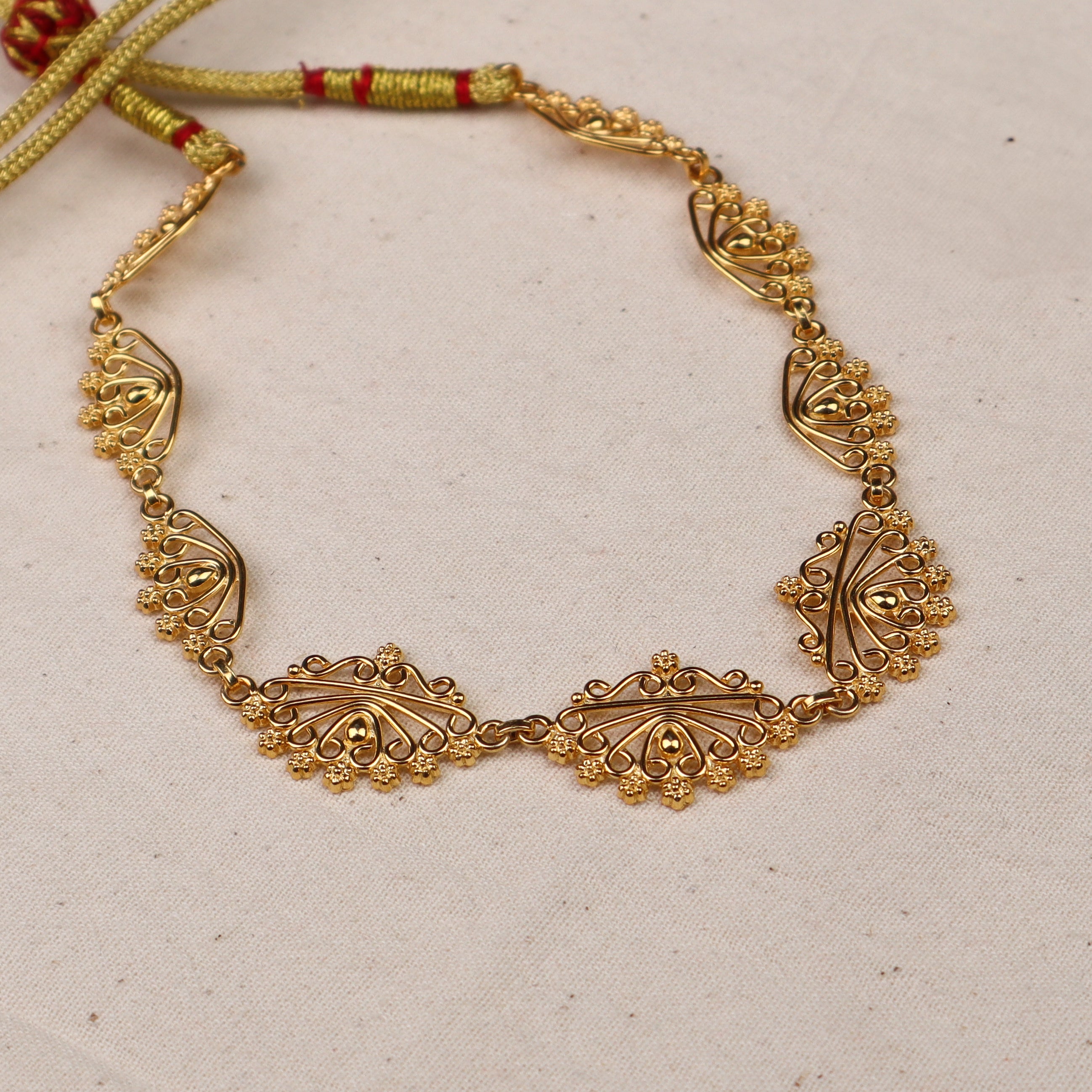 Silver Padma Nakshi Set | 92.5 Silver | 22K Gold Plated