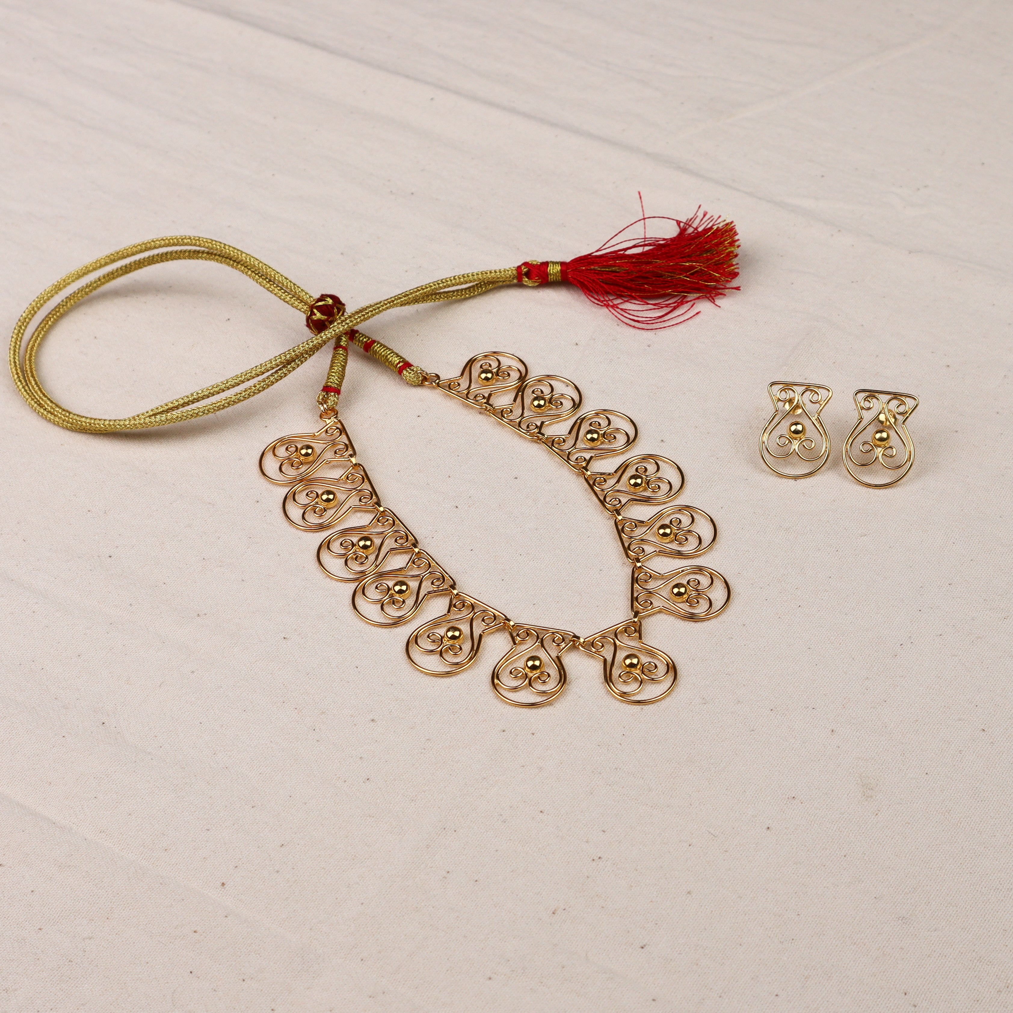 Silver Ghat (घडा) Nakshi Set | 92.5 Silver | 22K Gold Plated